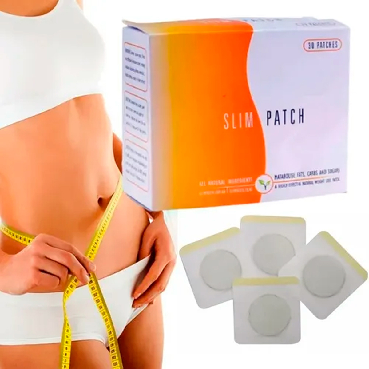 100 Slim Patch Parche Adelgazantes Reductore Imán Sin Rebot