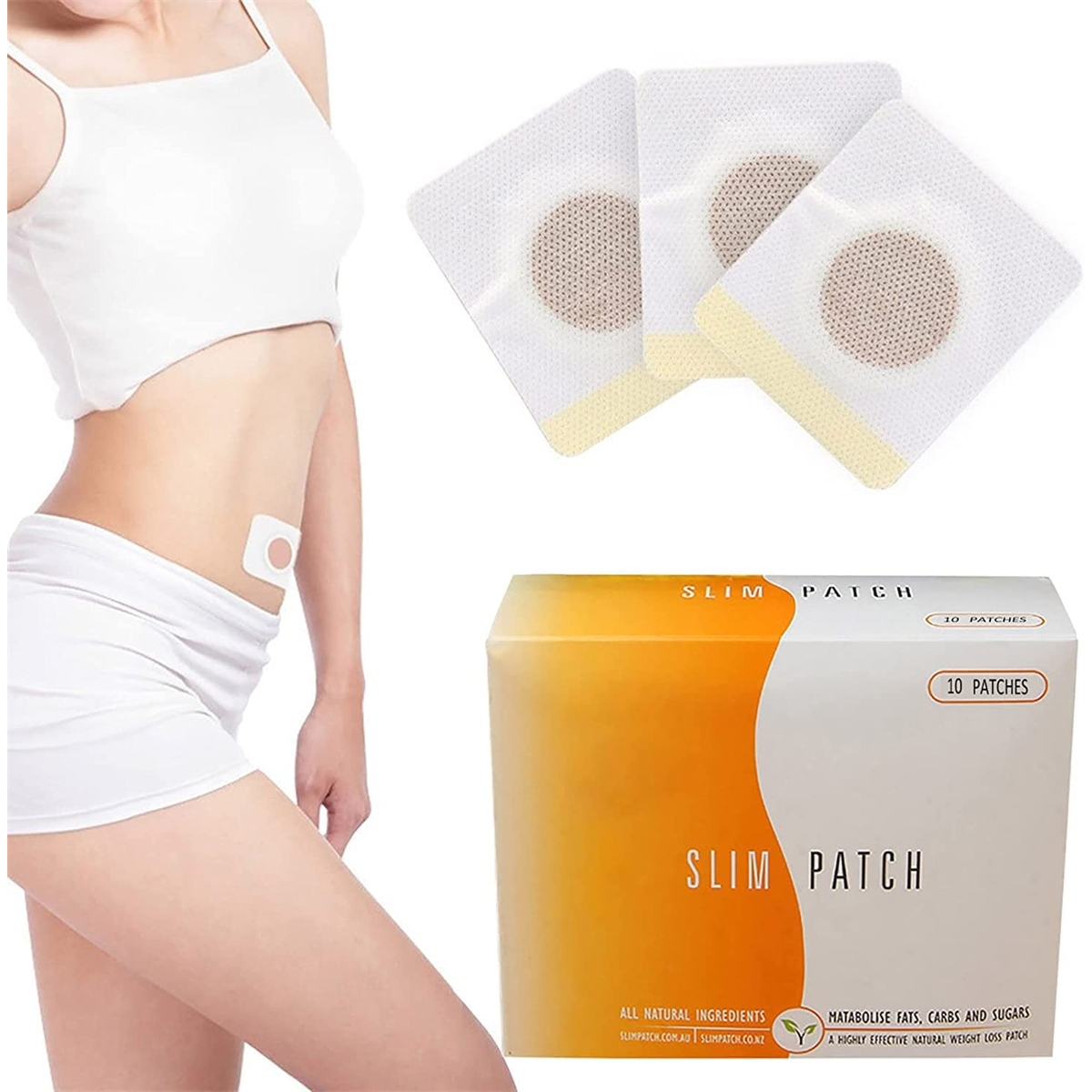 100 Slim Patch Parche Adelgazantes Reductore Imán Sin Rebot