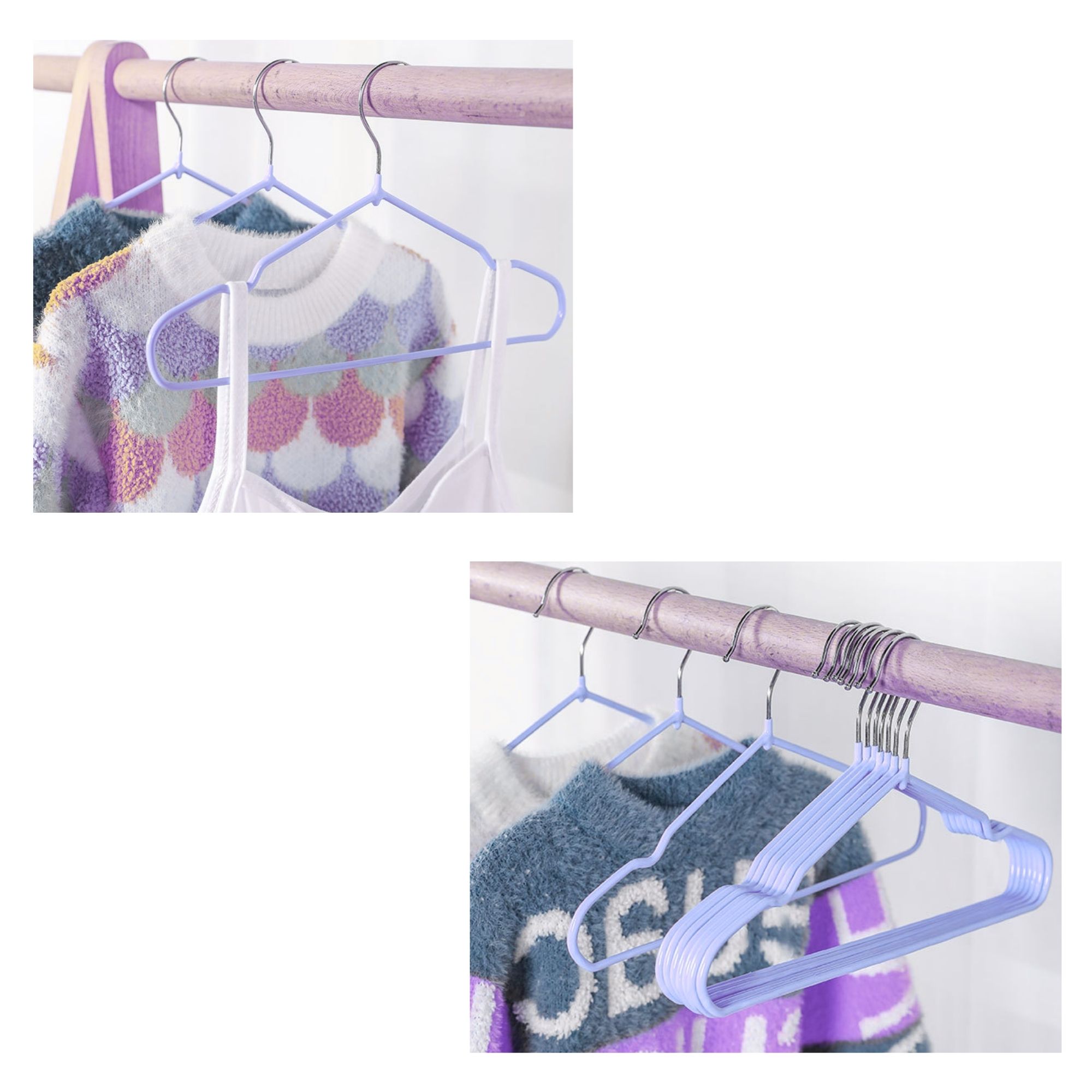 Gancho Para Bebé Infantil con Antideslizante 20 Piezas - Color Azul