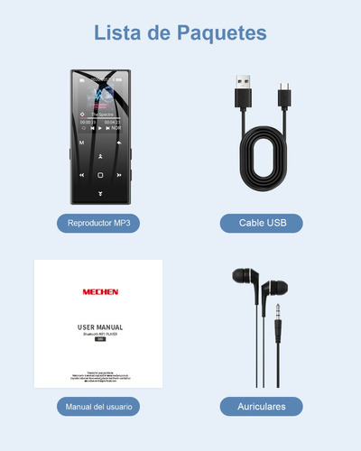 Reproductor Mp3 Bluetooth 5.0
