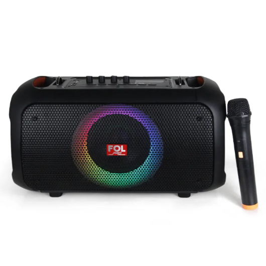BOCINA PORTATIL  6.5" , BLUETOOTH, SD, FADIO FM, RECARGABLE