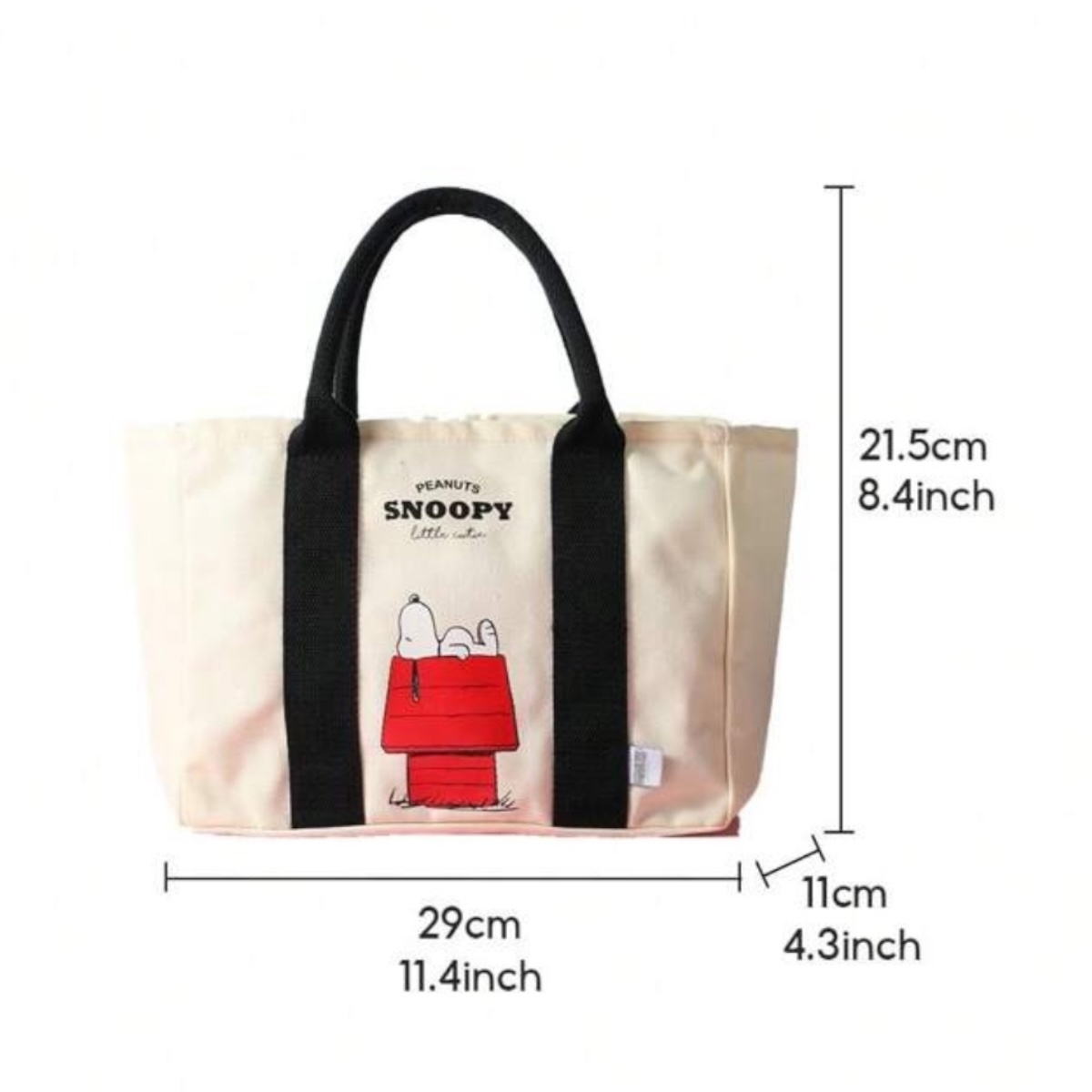 Bolso De Mano Snoopie Peanuts 29x21.5 Cm