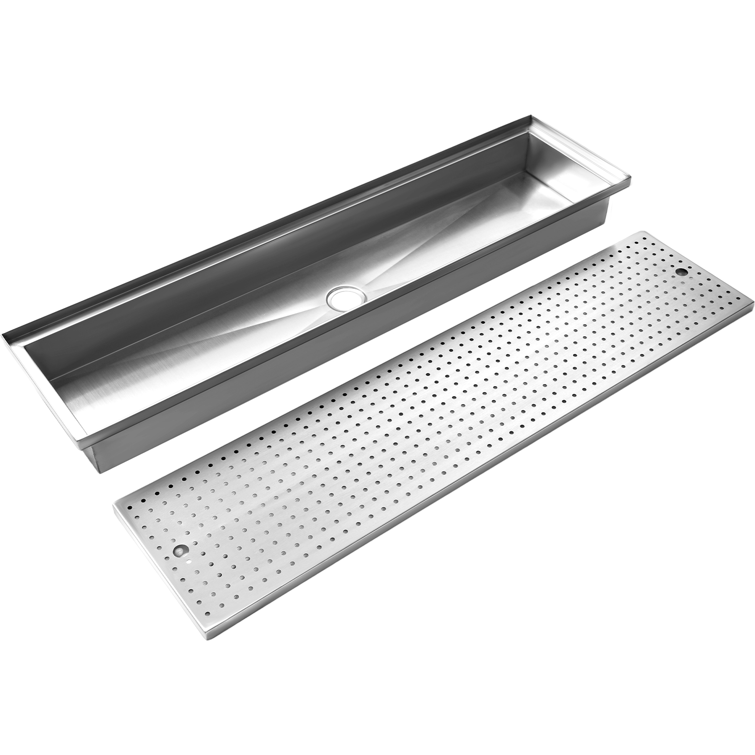 Rejilla Piso Coladera Lineal Acero Inox Universal 100x25