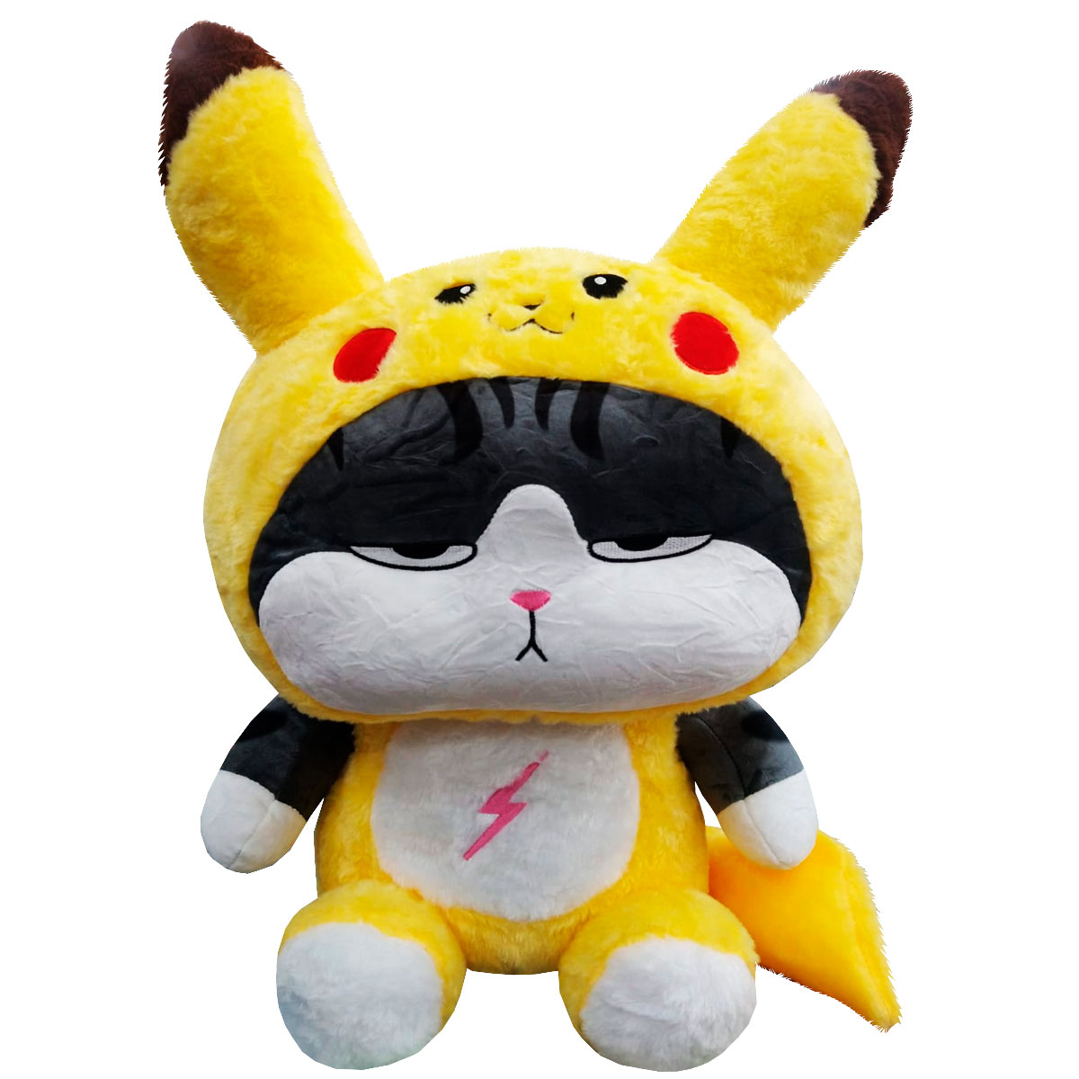 Peluche Generico Lucifer vestido de Pikachu Amarillo 40 cm