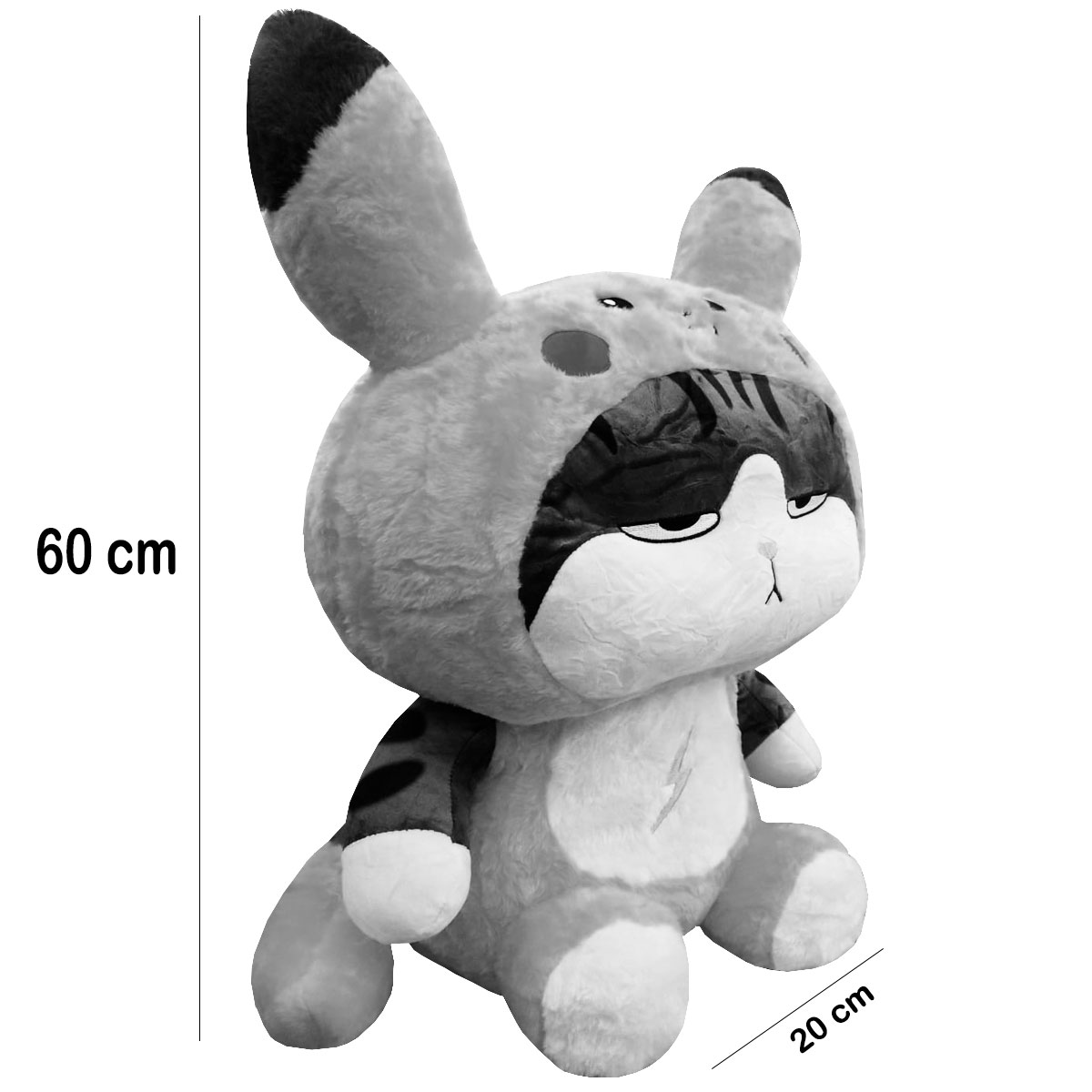 Peluche Generico Lucifer vestido de Pikachu Amarillo 40 cm