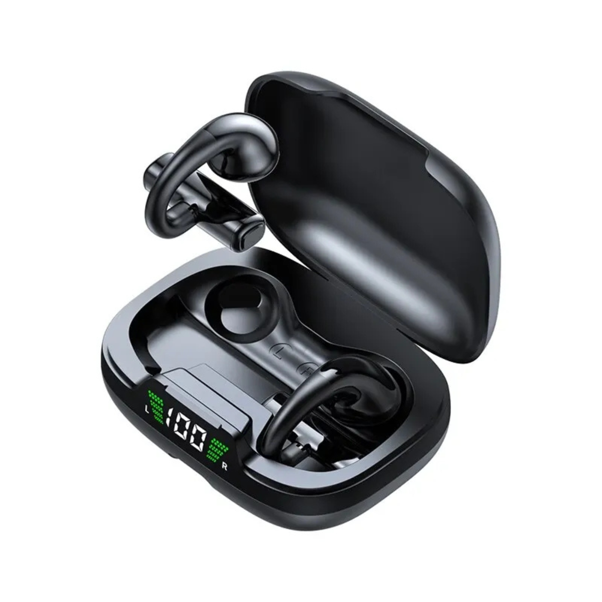 Audífonos Bluetooth Gancho negro 