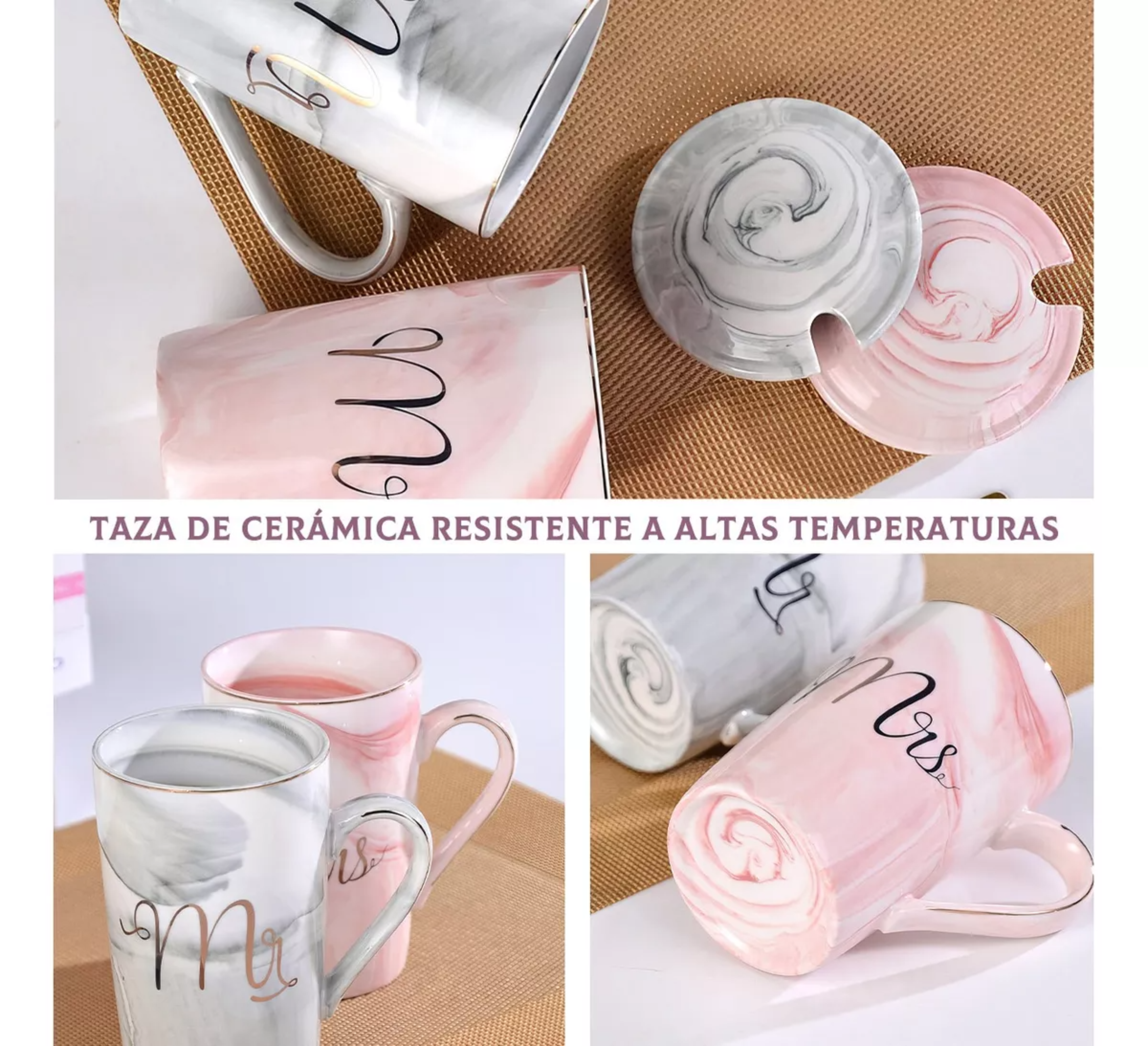 Juego Tazas Para Cafe Regalos De Pareja Mug Caja Para Regalo