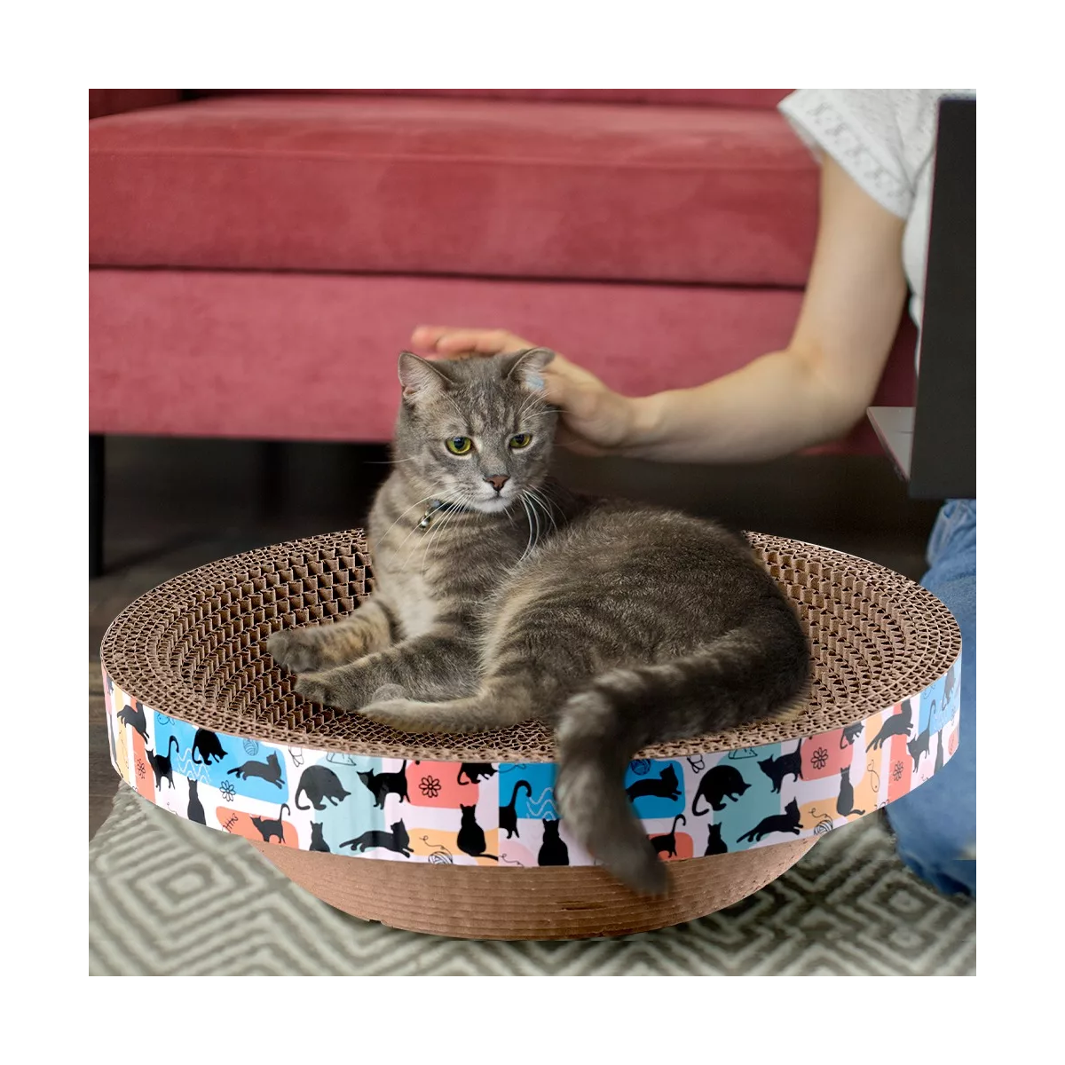 Rascador Para Gato Rascador Cama Circular 30 Cm