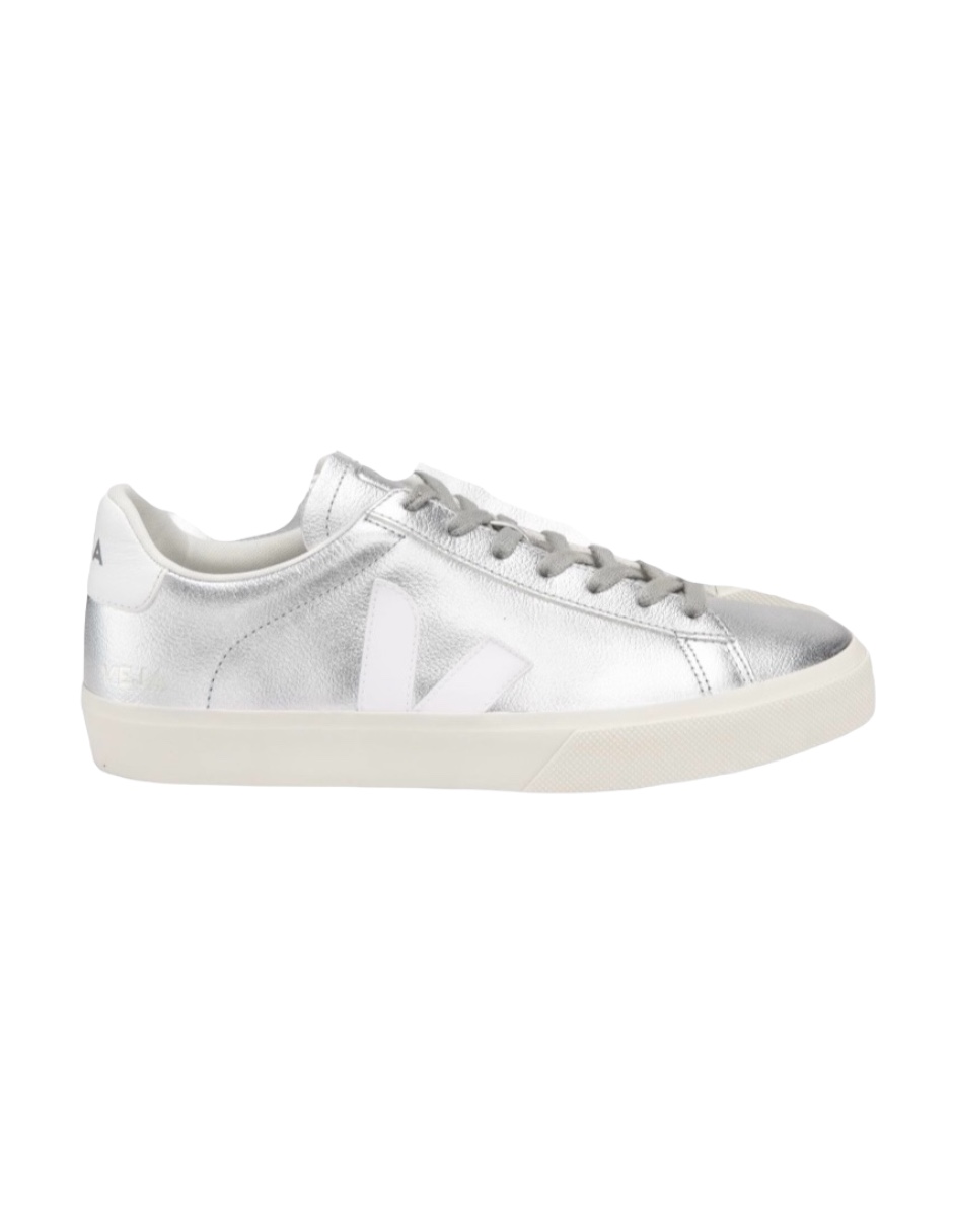 Tenis VEJA de campo para mujer plateados talla 25