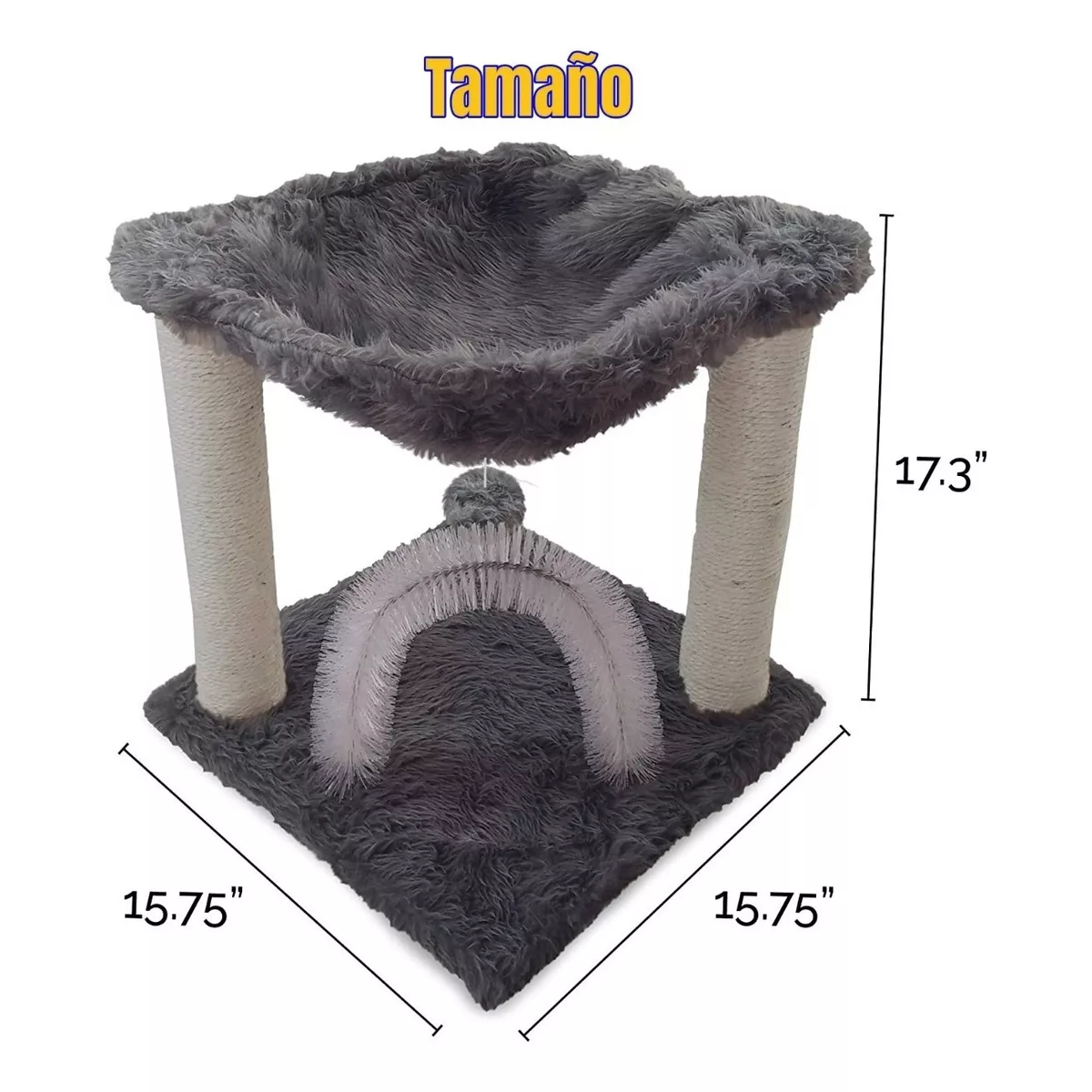 Mueble / Árbol Para Gatos, Hamaca De Felpa, Rascador Gatos