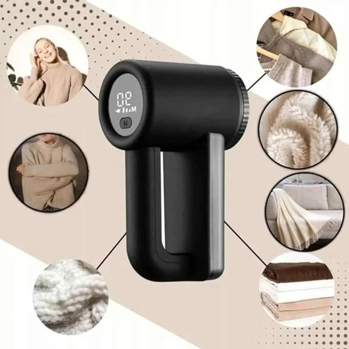 Maquina Quita Pelusas Led 3 Velocidades Eléctrica Para Ropa