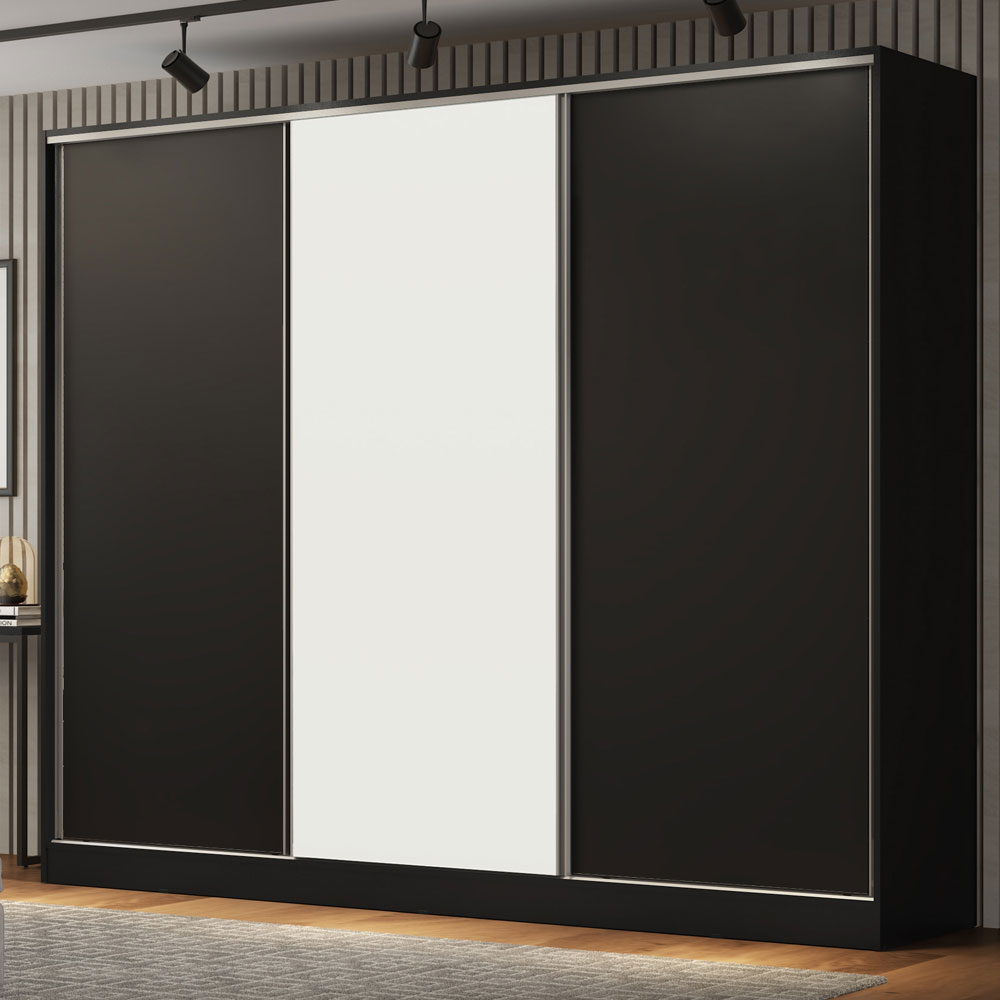Ropero Closet Madesa 3 Puertas NB 02