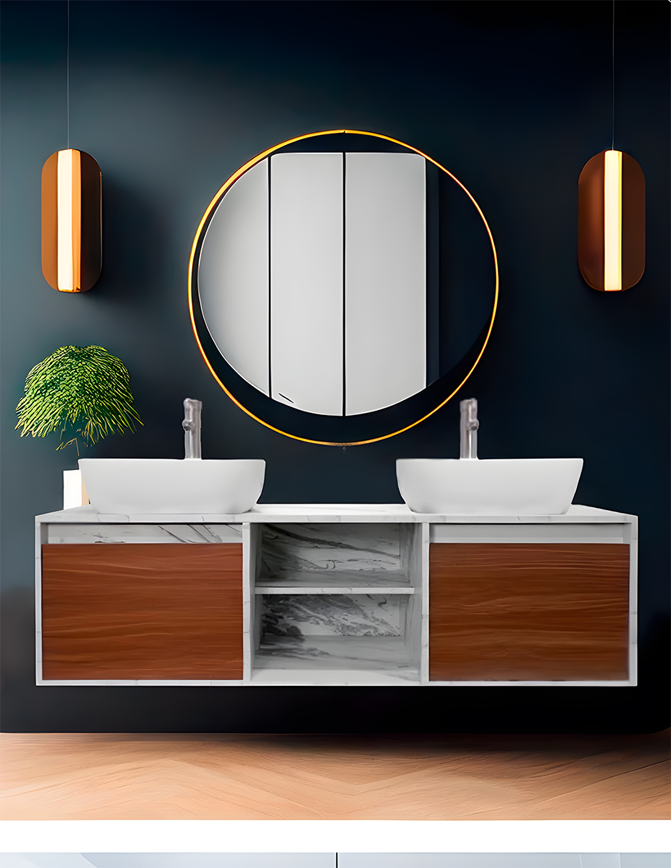 Gabinete De Baño DARCY De 140 Cm Minimalista Sin Lavamanos