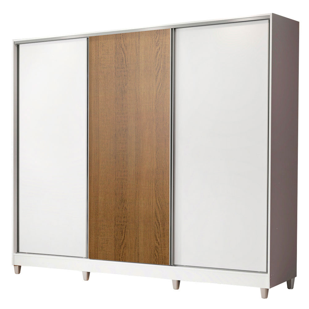 Ropero Closet Madesa 3 Puertas Con Pies BM 03