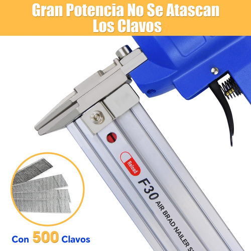 Clavadora Neumática Profesional Pistola De Clavos Calibre 18