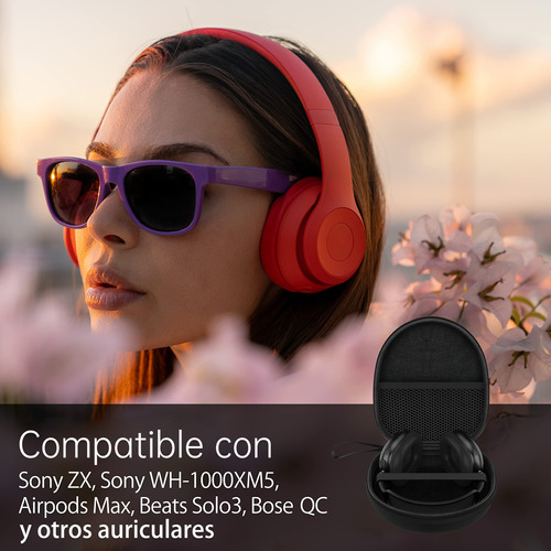 Estuche Case Funda Audífonos Diadema Alámbricos Inalámbricos