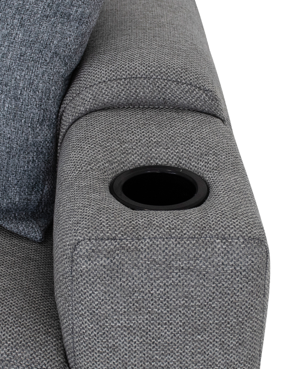 Sofá Cama Easy Living Modelo Milán Color Gris Oxford