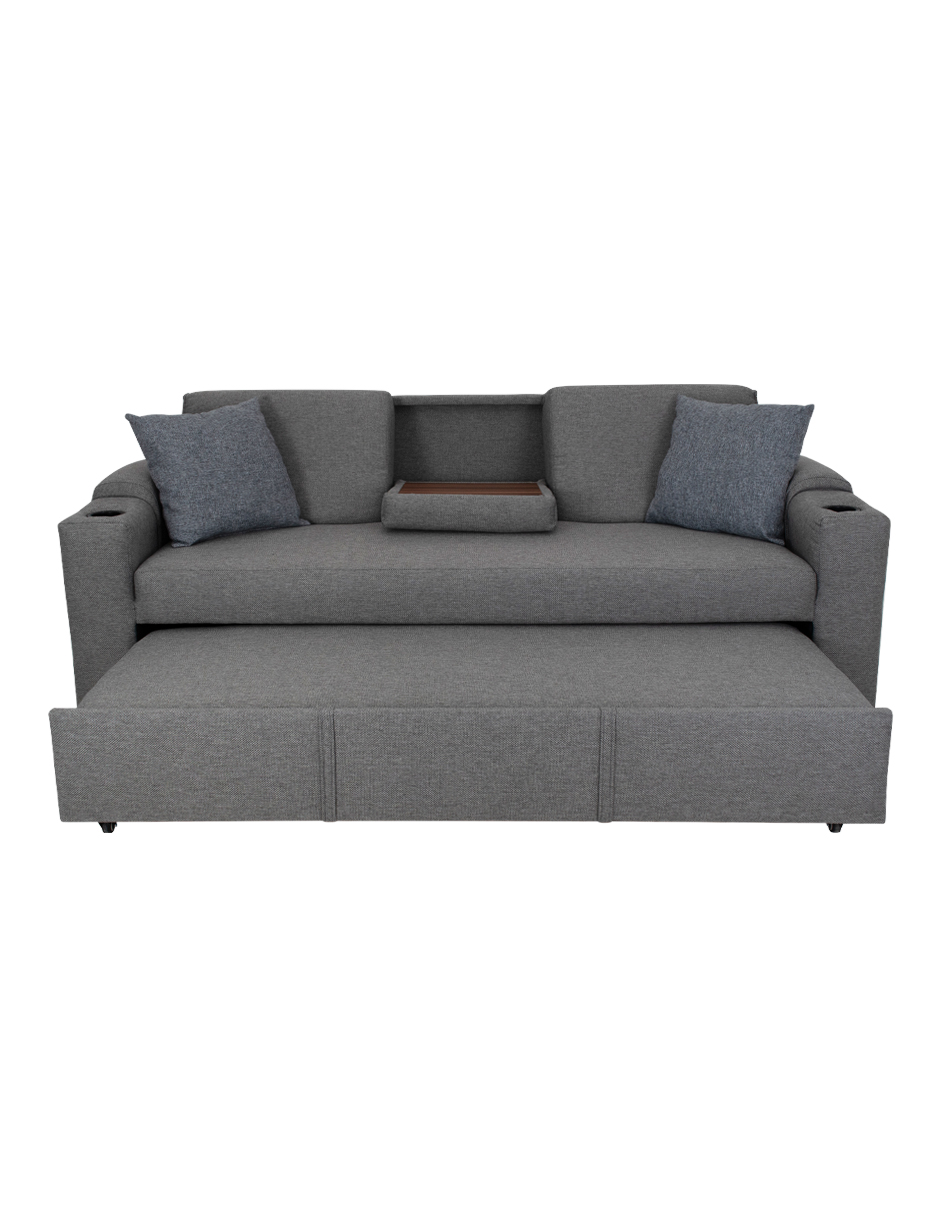 Sofá Cama Easy Living Modelo Milán Color Gris Oxford