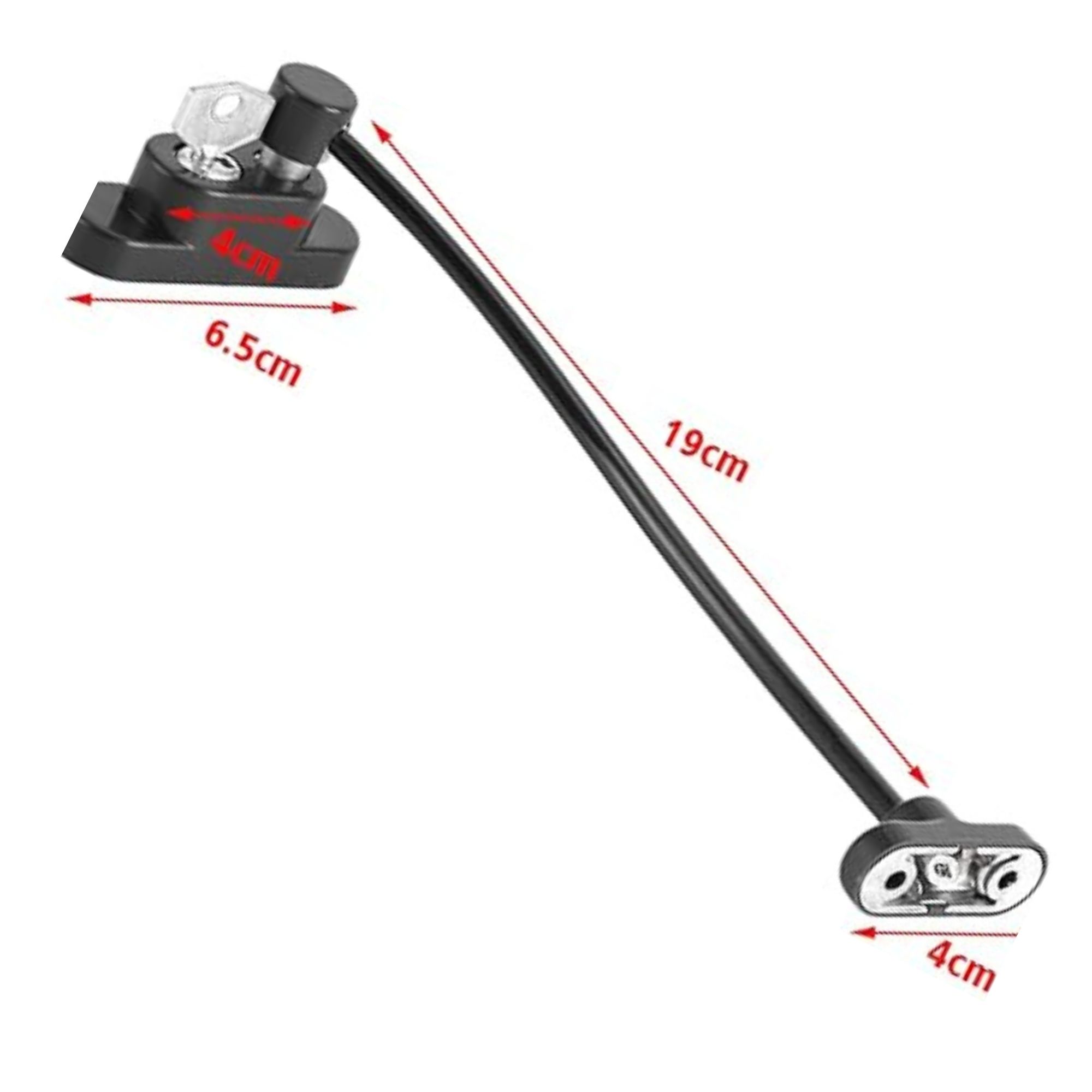 Seguro Para Ventanas con Cable de Acero Con Llave