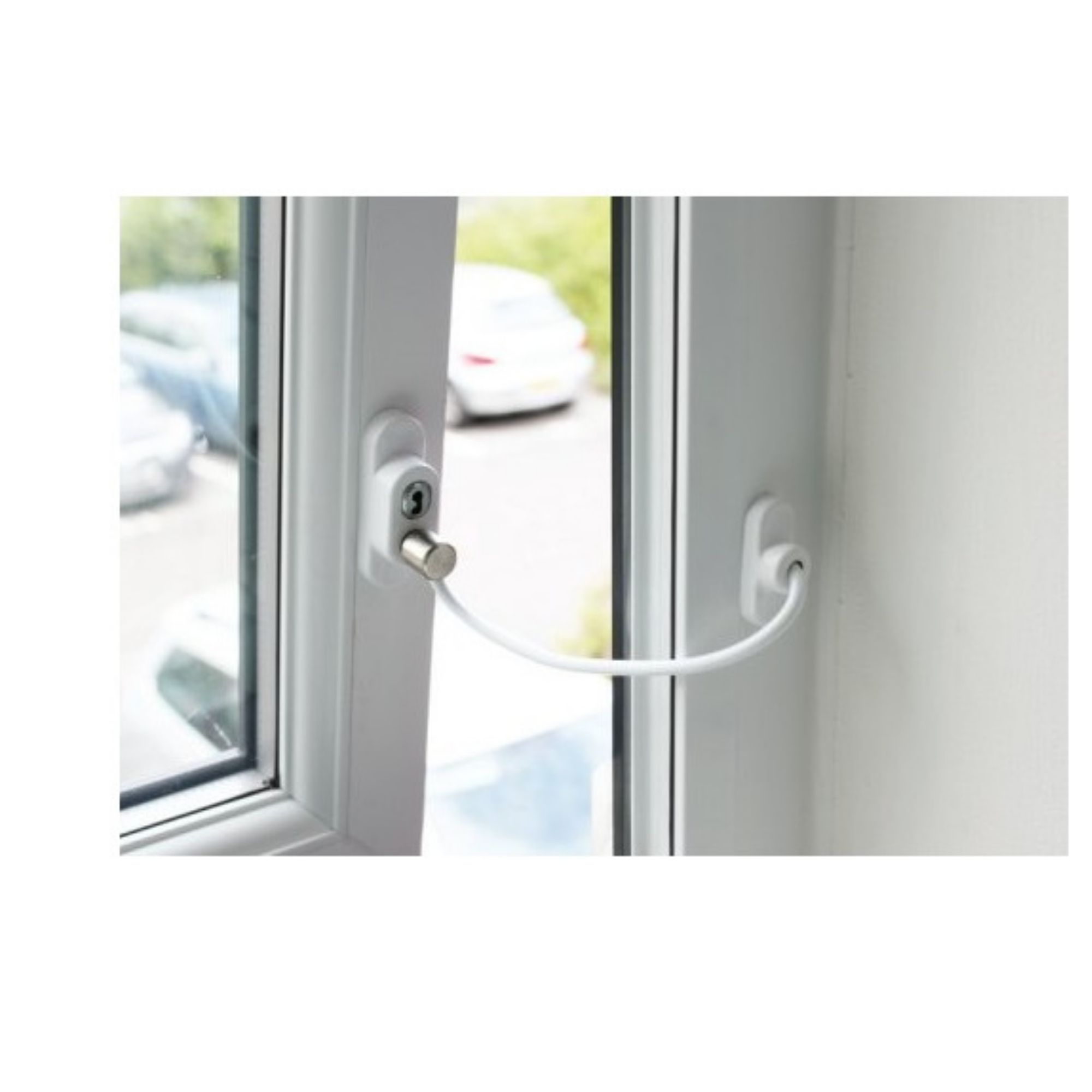 Seguro Para Ventanas con Cable de Acero Con Llave