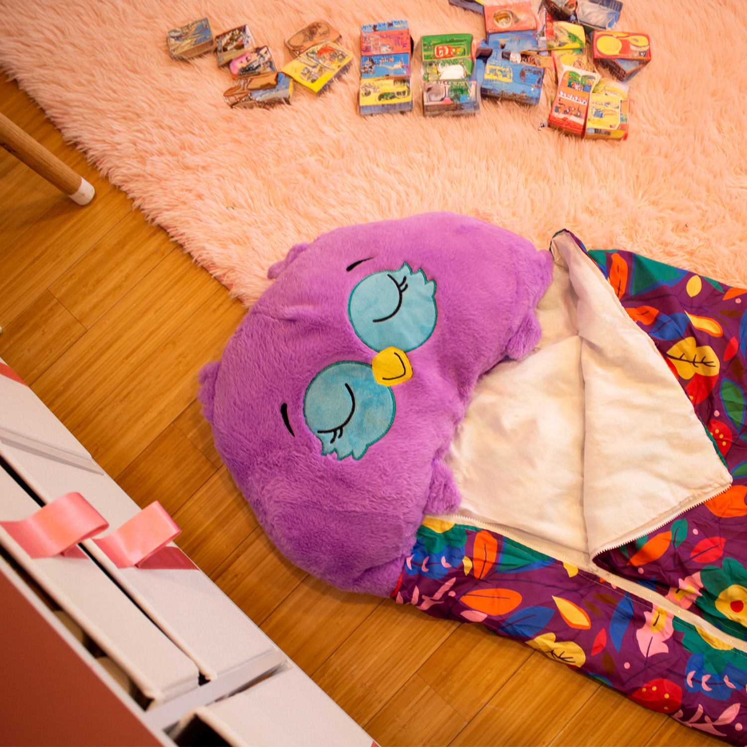 Saco De Dormir Para Niños Con Almohada - 150x60 Cm, Desmontable, Lavable A Máquina, Motivos Infantiles