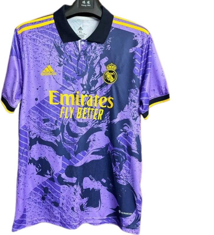 Nuevo! Jersey Real Madrid 2024/2025 Edicion Especial Dragon Morada White Talla L