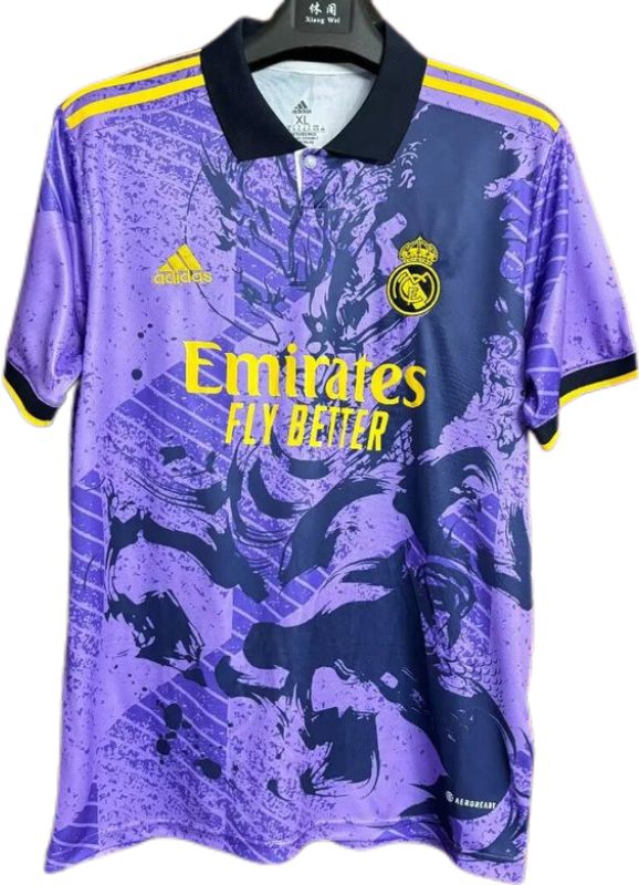 Nuevo! Jersey Real Madrid 2024/2025 Edicion Especial Dragon Morada White Talla L