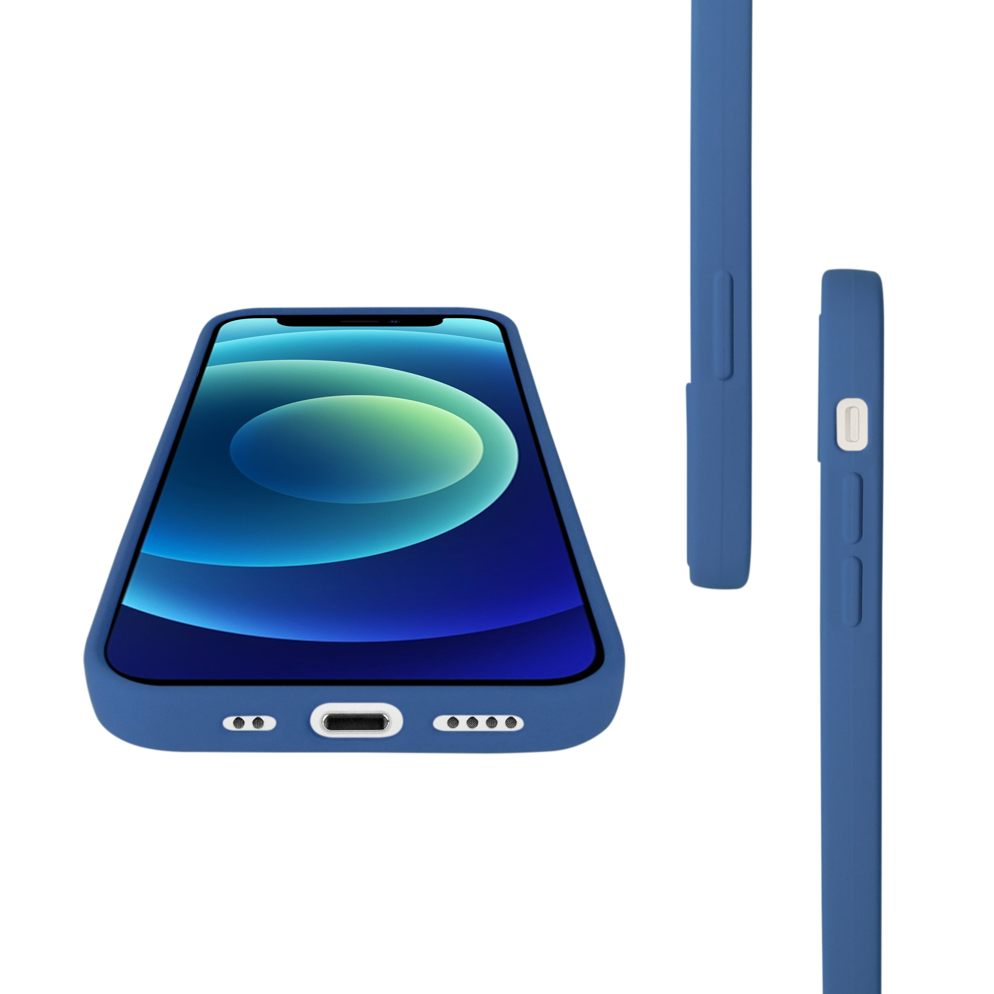 Funda De Silicón Suave Molan Cano Para Samsung A05s Azul Marino