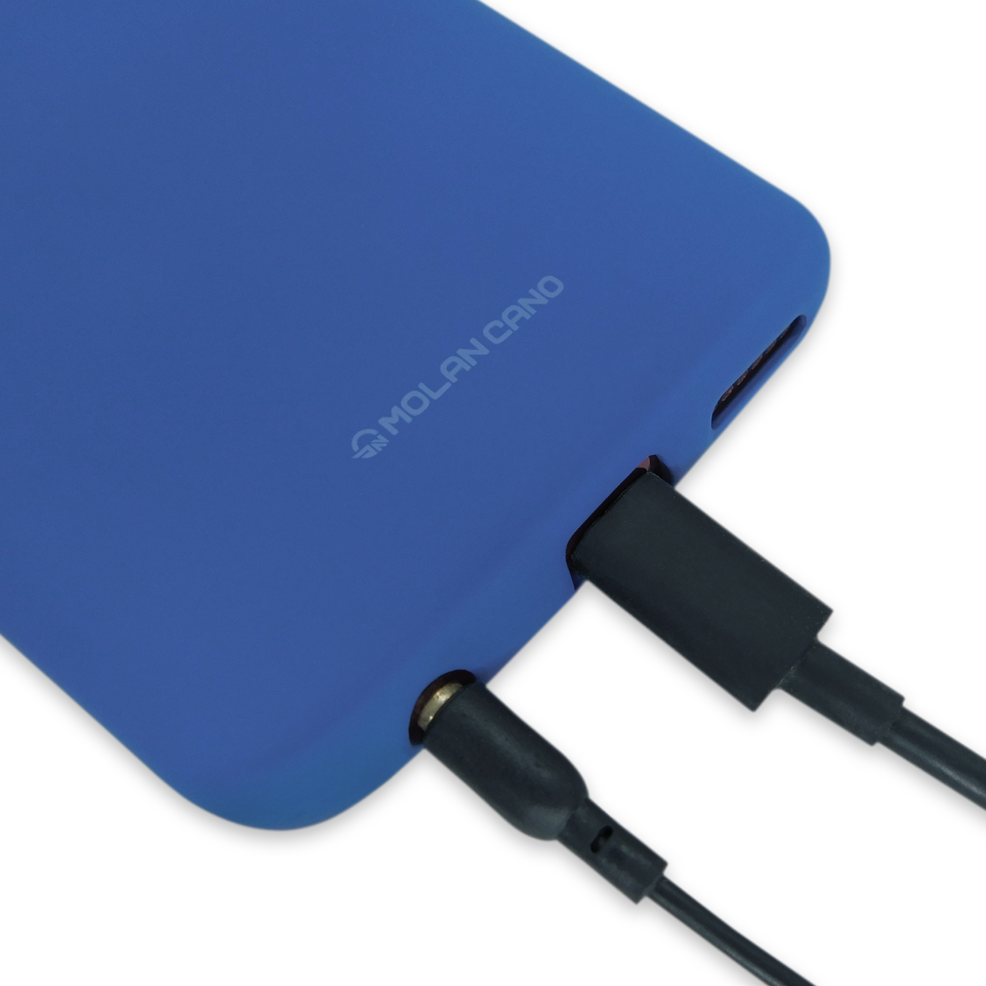 Funda De Silicón Suave Molan Cano Para Samsung A05s Azul Marino