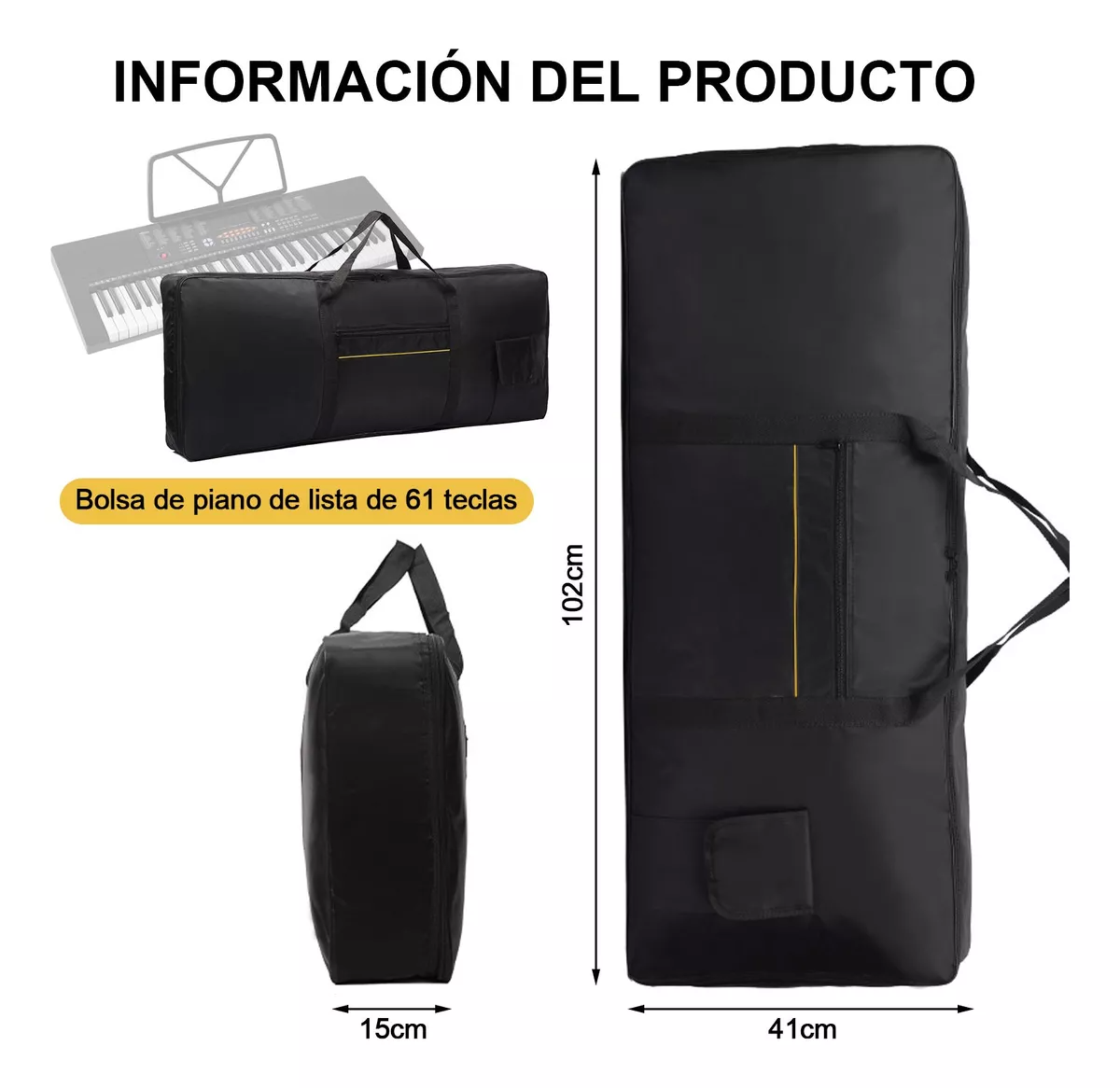 Funda Para Teclado Bolsa Para Teclado De Piano Eléctrico 100