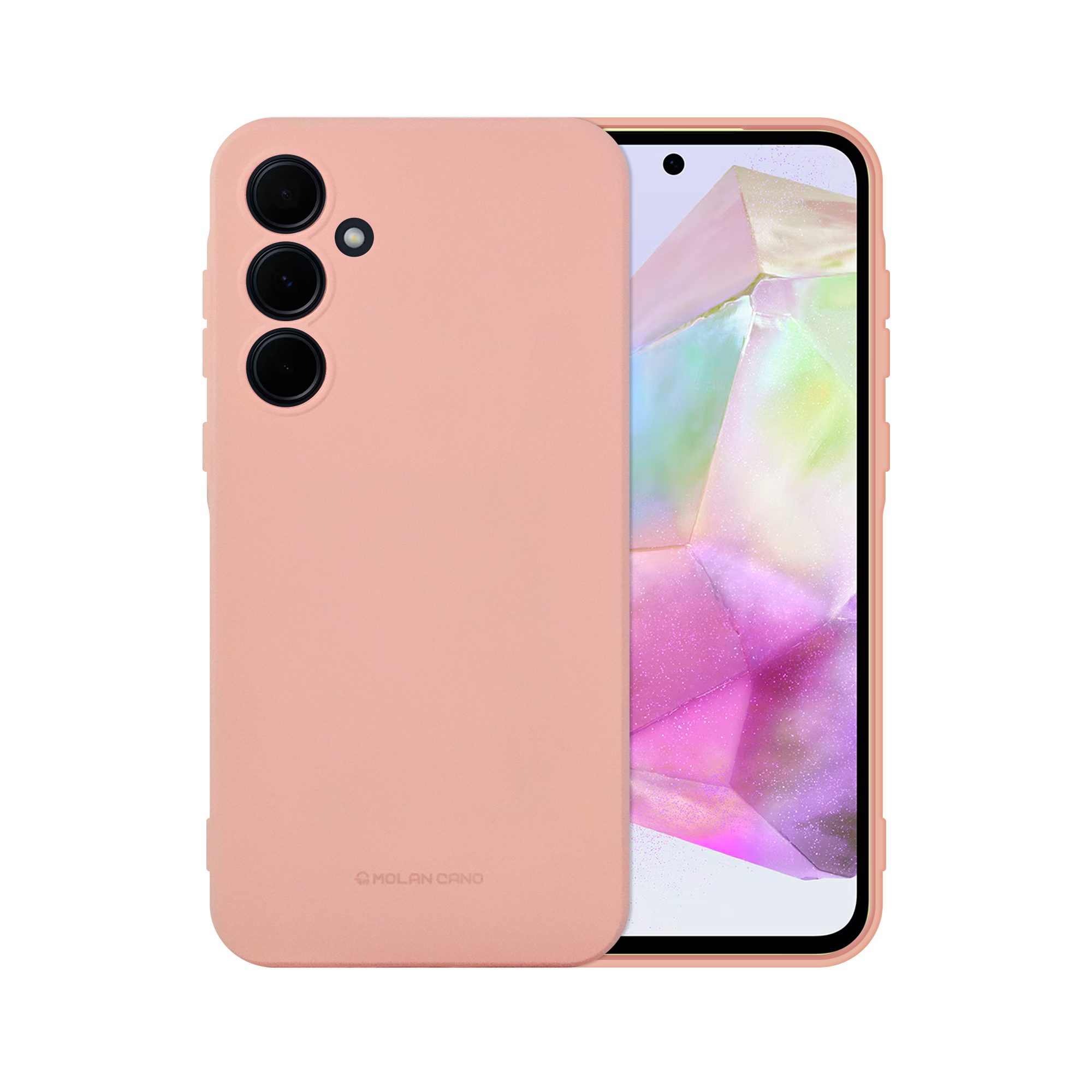 Funda De Silicón Suave Molan Cano Para Samsung A35 5G Rosa