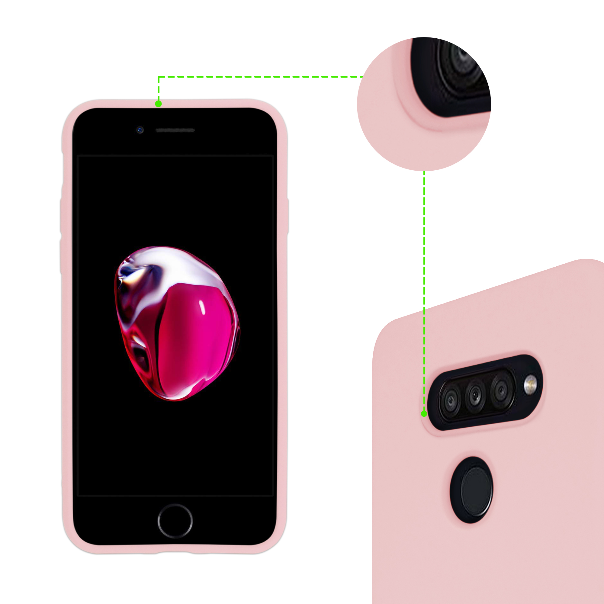 Funda De Silicón Suave Molan Cano Para Samsung A35 5G Rosa