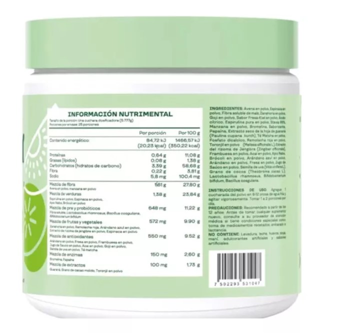 Bloom Greens & Super Foods En Polvo Fresa Kiwi 25 Porciones