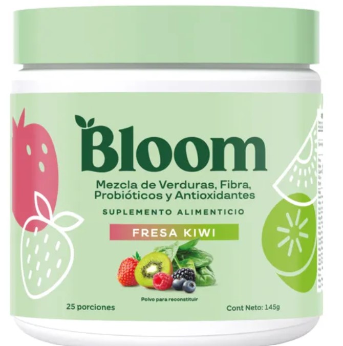 Bloom Greens & Super Foods En Polvo Fresa Kiwi 25 Porciones