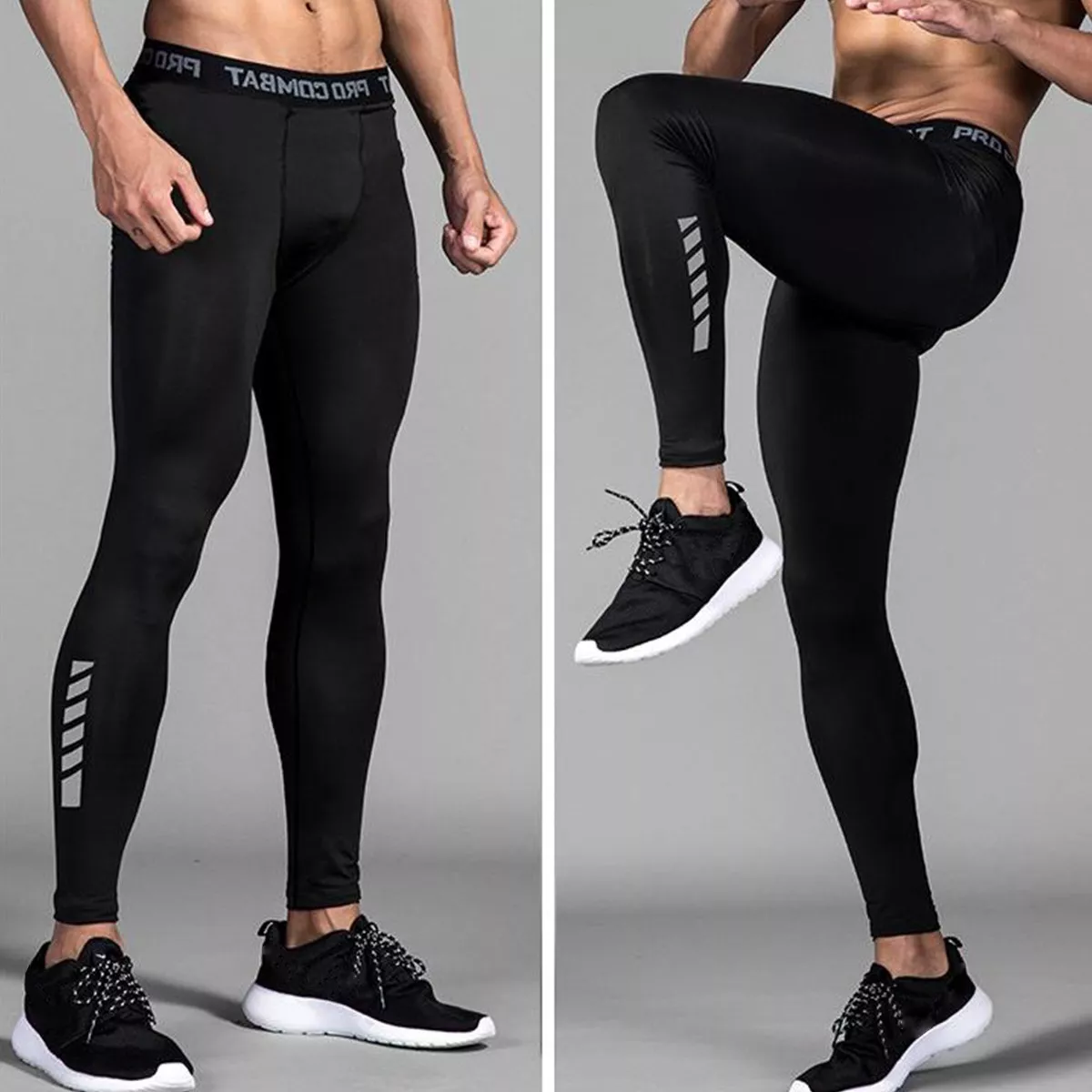 Kit Lycra Fitness Hombre Transpirable Mallas Correr Deportiva 3p Talla L