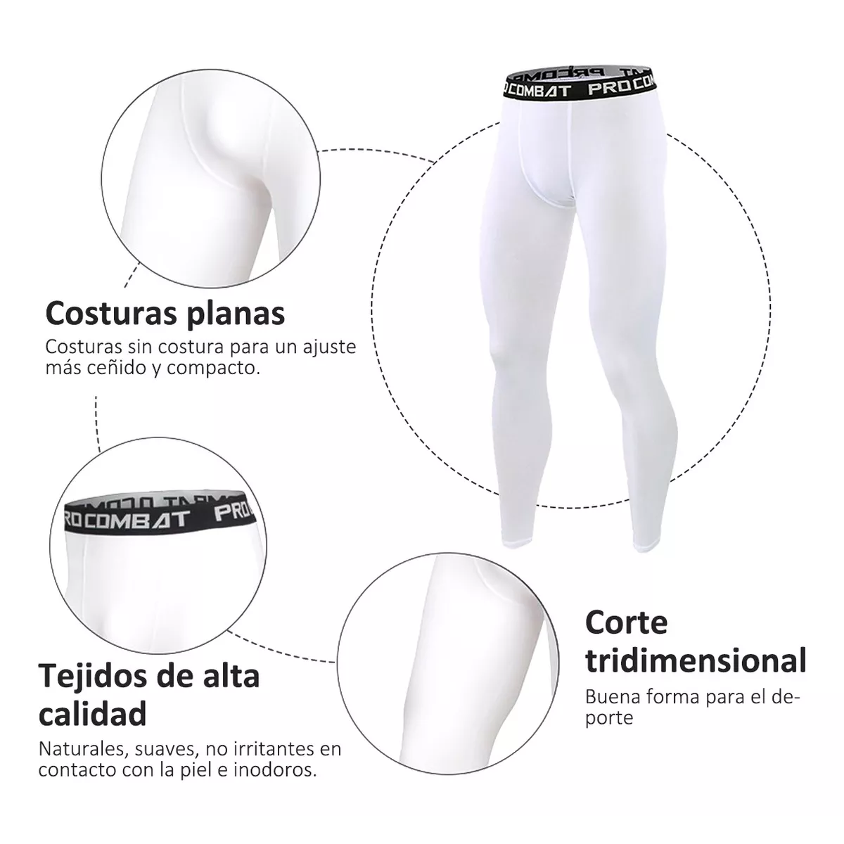 Kit Lycra Fitness Hombre Transpirable Mallas Correr Deportiva 3p Talla L