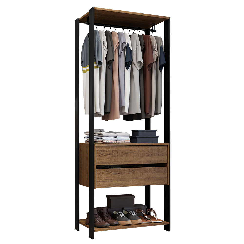 Ropero Closet Guardarropas Madesa Valencia 70cm MN 