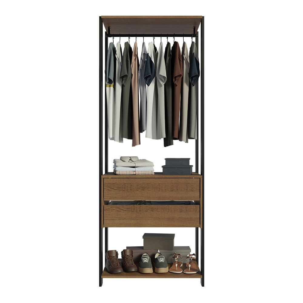 Ropero Closet Guardarropas Madesa Valencia 70cm MN 