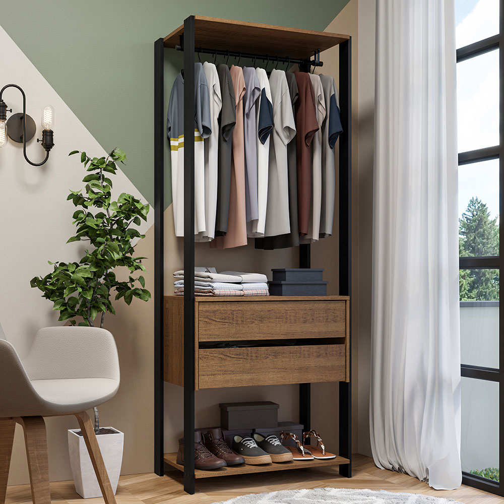 Ropero Closet Guardarropas Madesa Valencia 70cm MN 