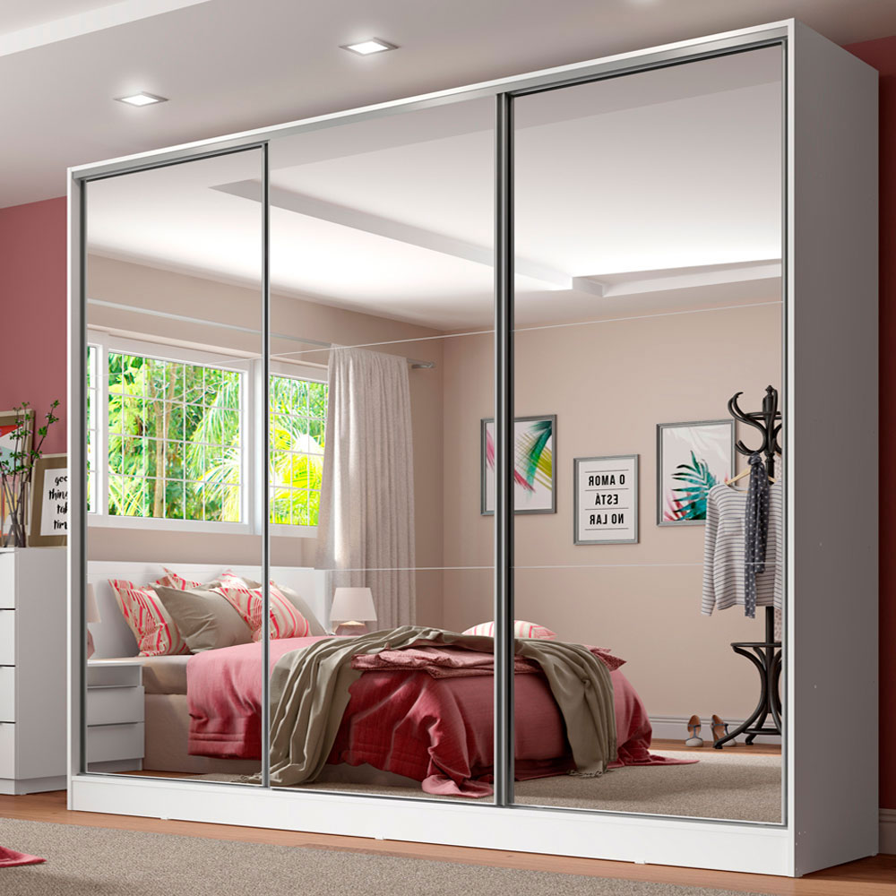 Ropero Closet Madesa 3 Puertas 3 Espejos BB 01