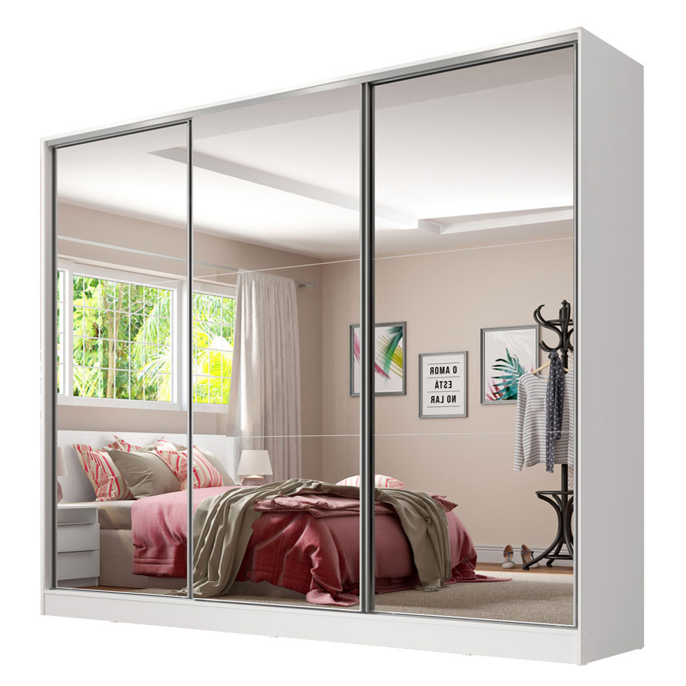 Ropero Closet Madesa 3 Puertas 3 Espejos BB 01