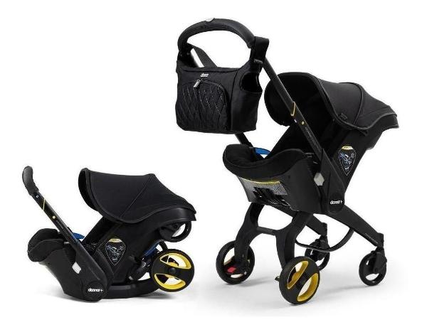 Doona Midnight Autoasiento A Carriola Base Latch Bolso Negro