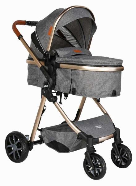 Carriola Infanti Mike Portabebe Base De Carro Gris
