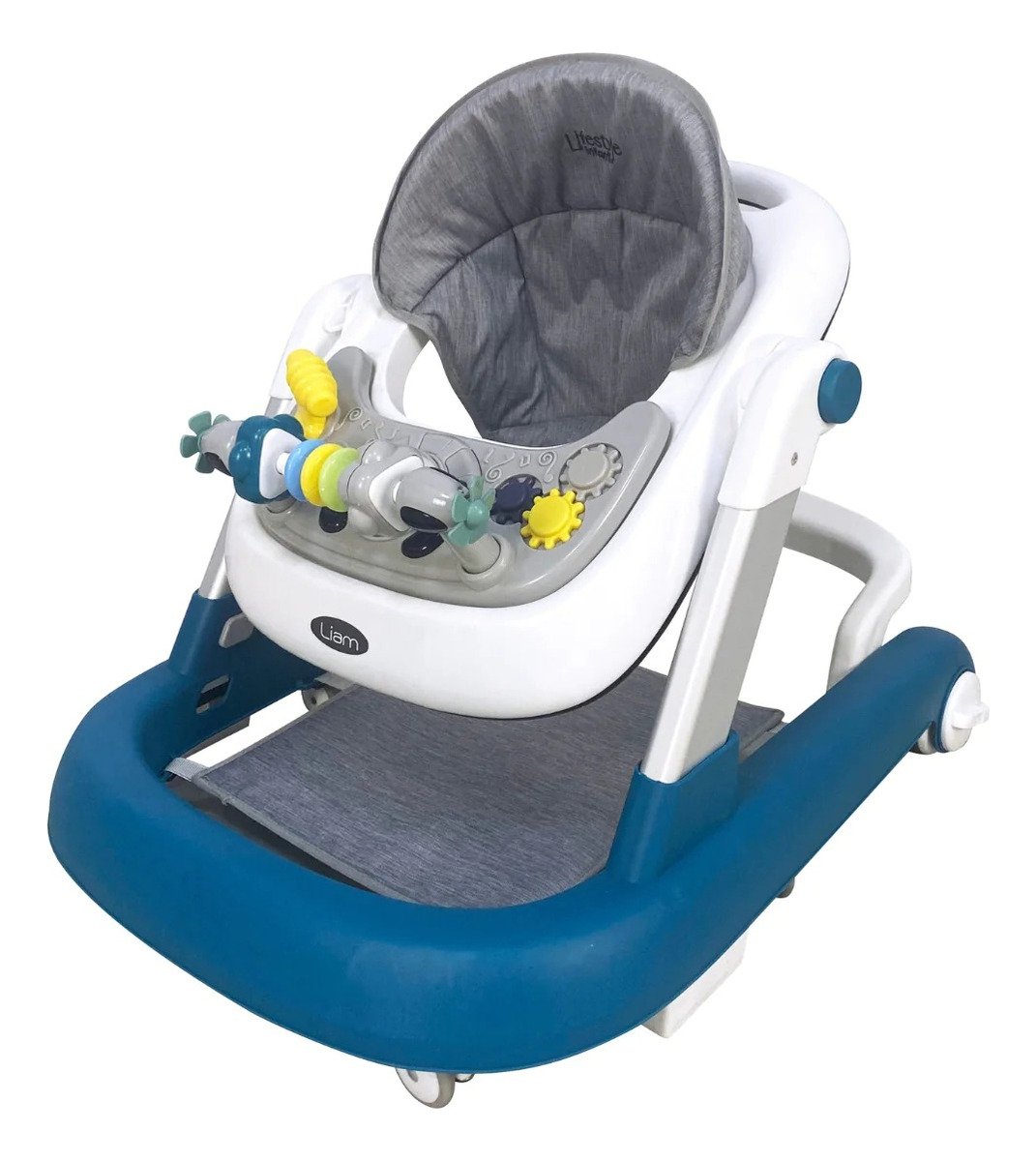Andadera Para Bebé Infanti Liam Andador Plegable Musical Turquesa