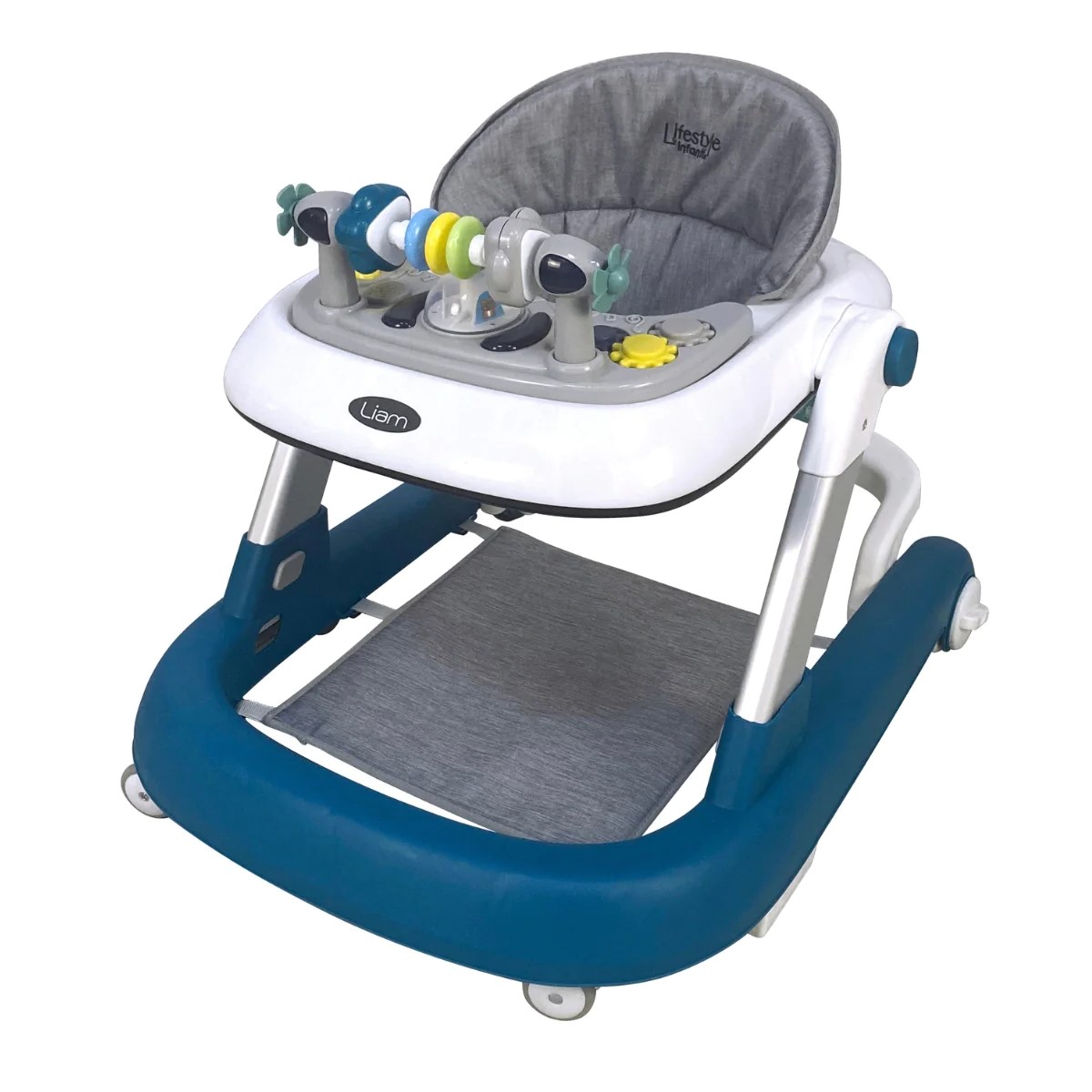 Andadera Para Bebé Infanti Liam Andador Plegable Musical Turquesa