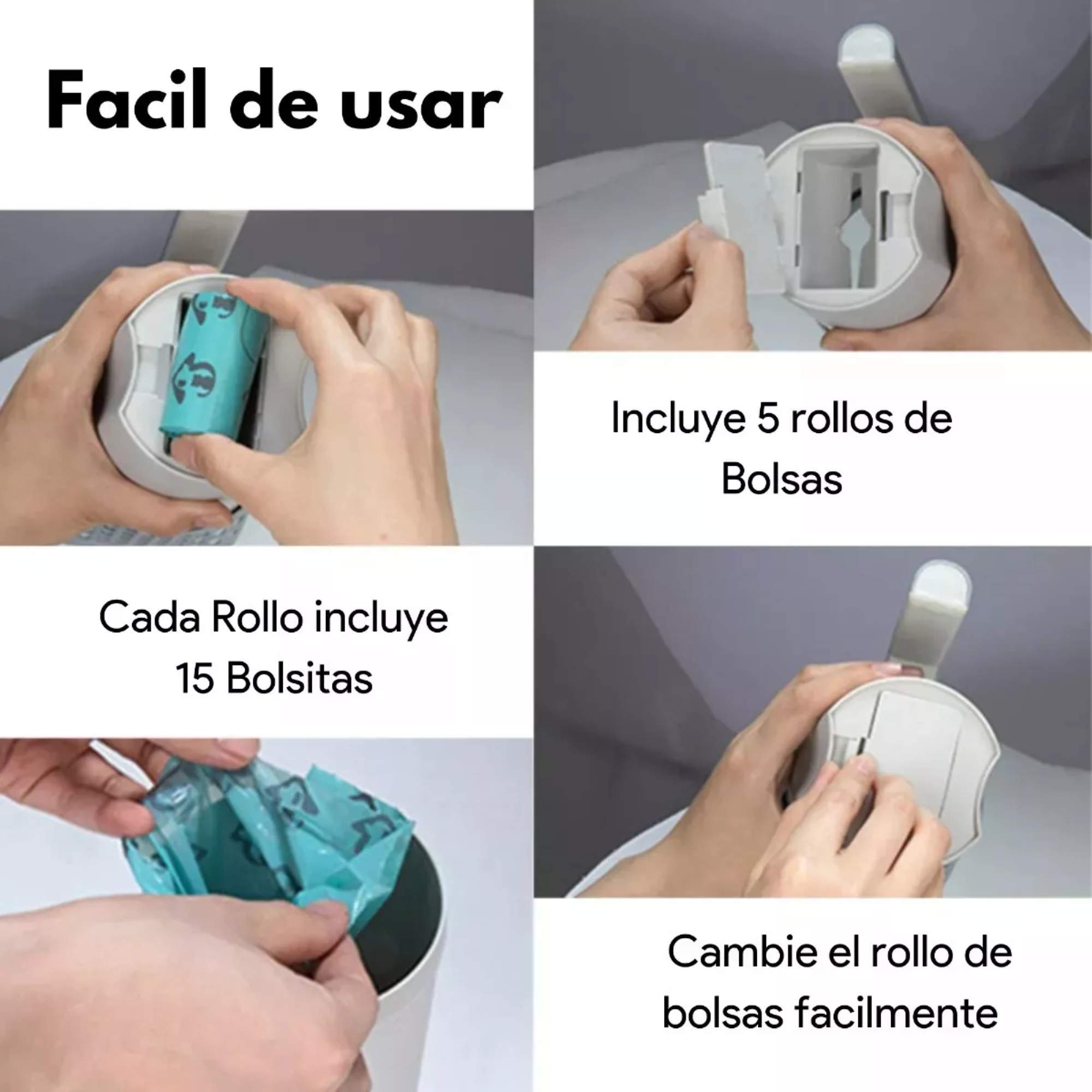 Pala Para Arenero Gatos Soporte Con Bolsas Limpiar Arena de Gato
