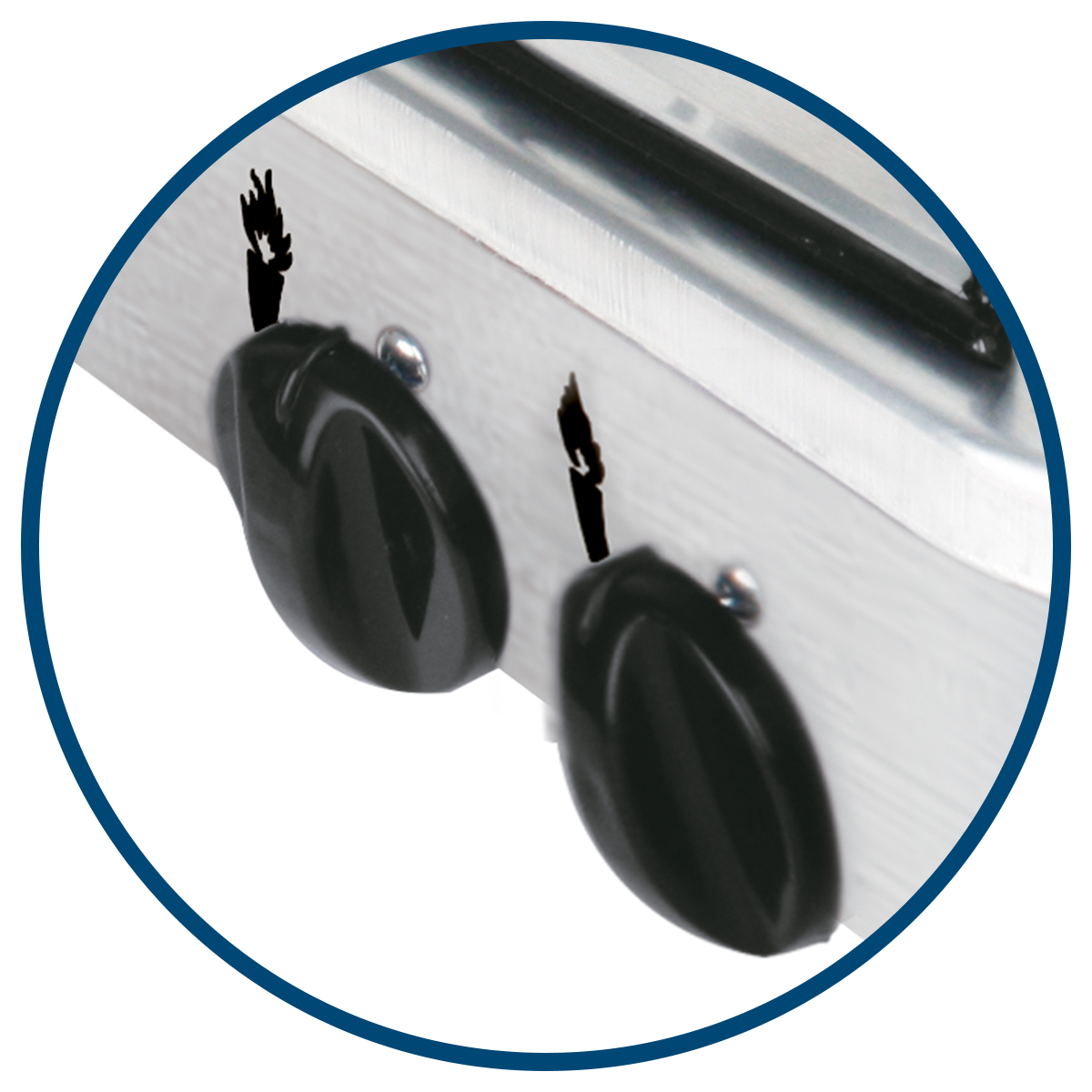 Estufa De Mesa Aksi 4 Quemadores Acero Inoxidable
