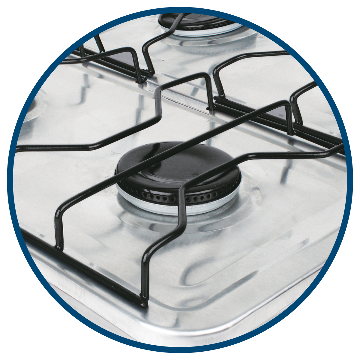 Estufa De Mesa Aksi 4 Quemadores Acero Inoxidable