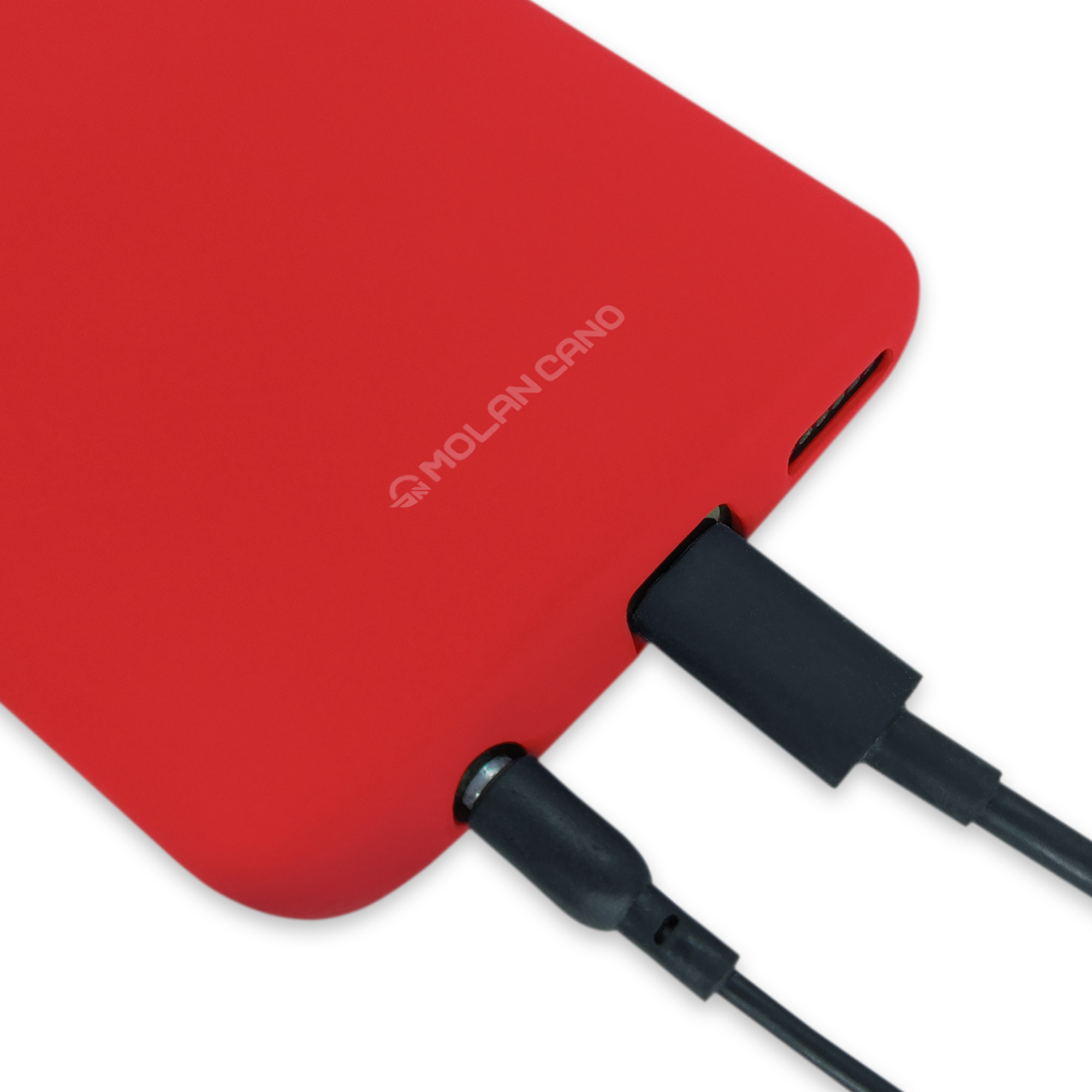 Funda De Silicón Suave Molan Cano Para Huawei Nova Y91 Rojo