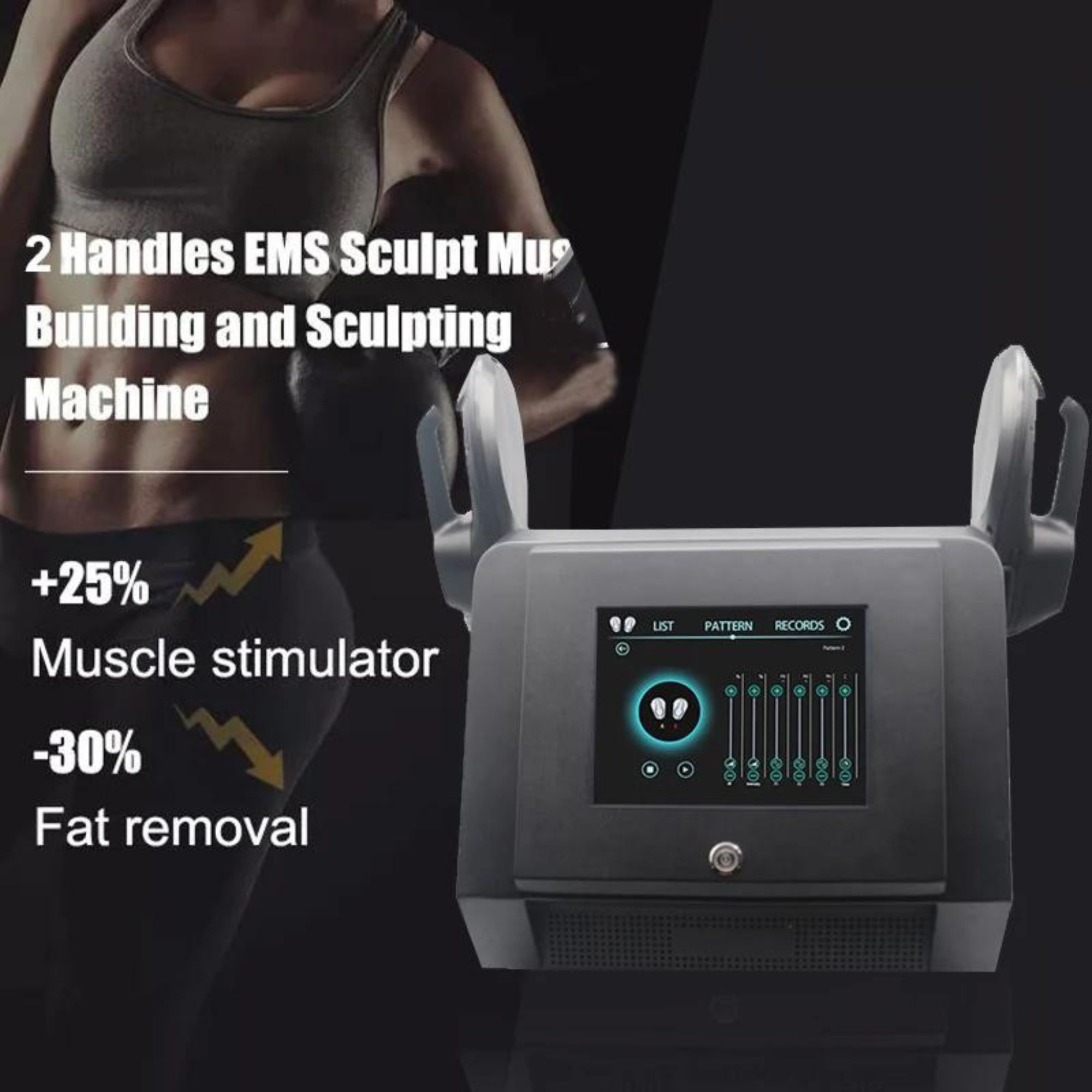 Equipo Profesional Ems Electroestimulador Muscular Para Esculpir, Adelgazar, Elimina Grasa, Estimular Músculo, Gimnasia Pasiva